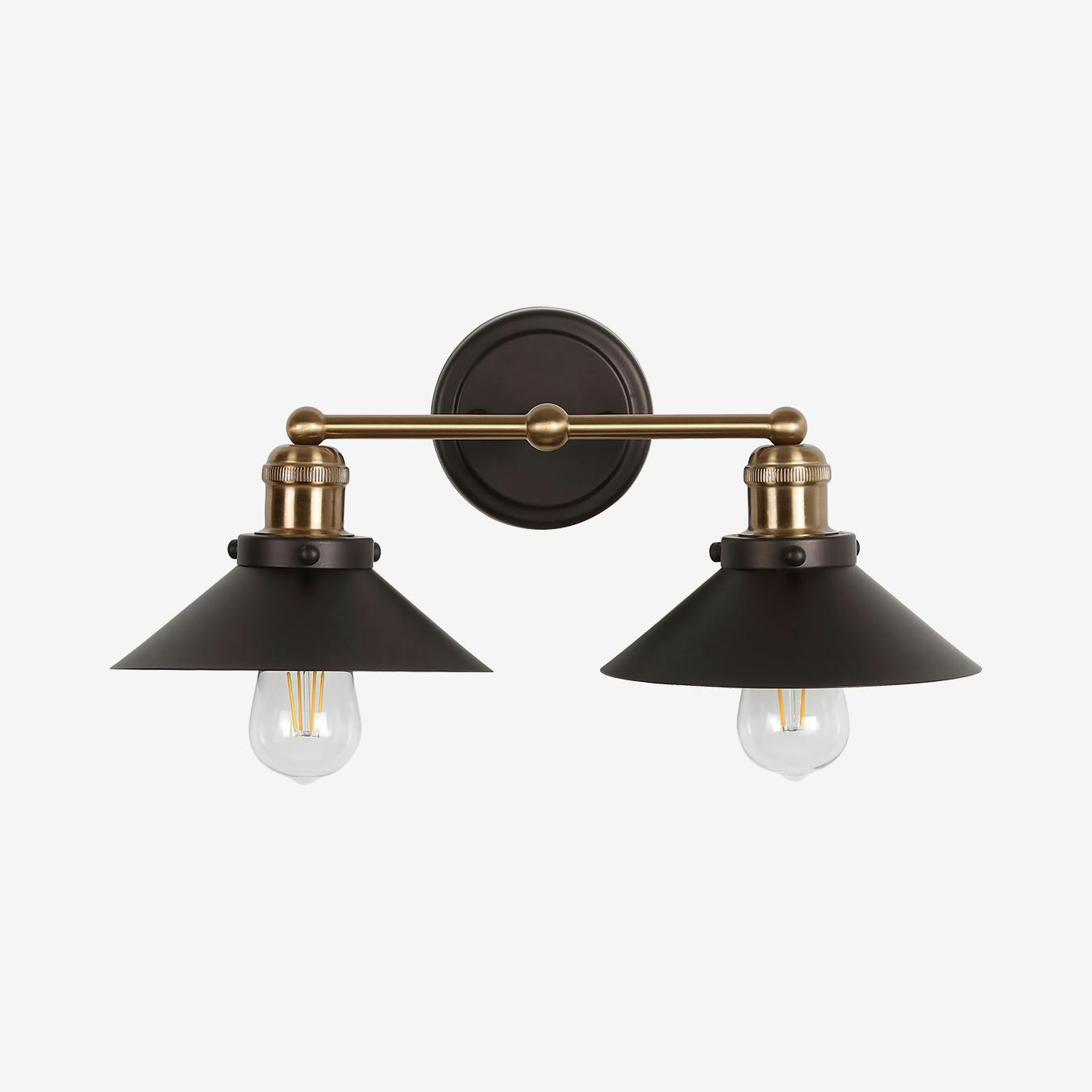 Bronze 2 on sale light vanity