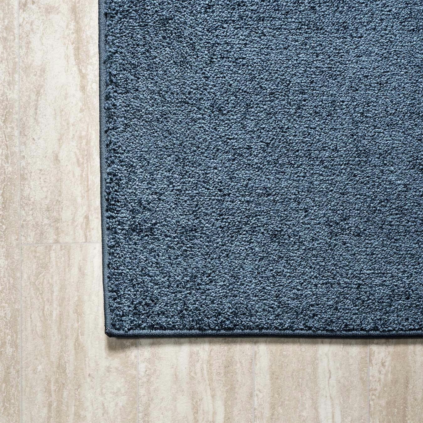 Haze Solid LowPile Runner Rug Navy by JONATHAN Y Fy