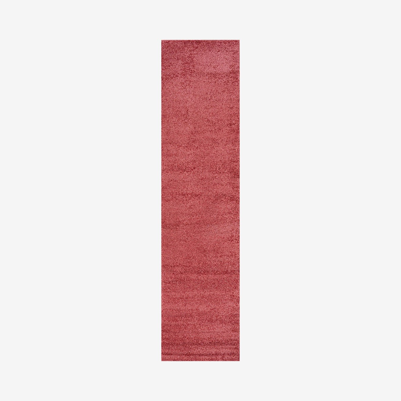 Haze Solid LowPile Runner Rug Red by JONATHAN Y Fy