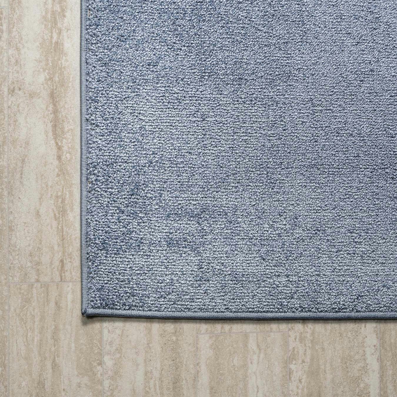Haze Solid LowPile Area Rug Classic Blue by JONATHAN Y Fy