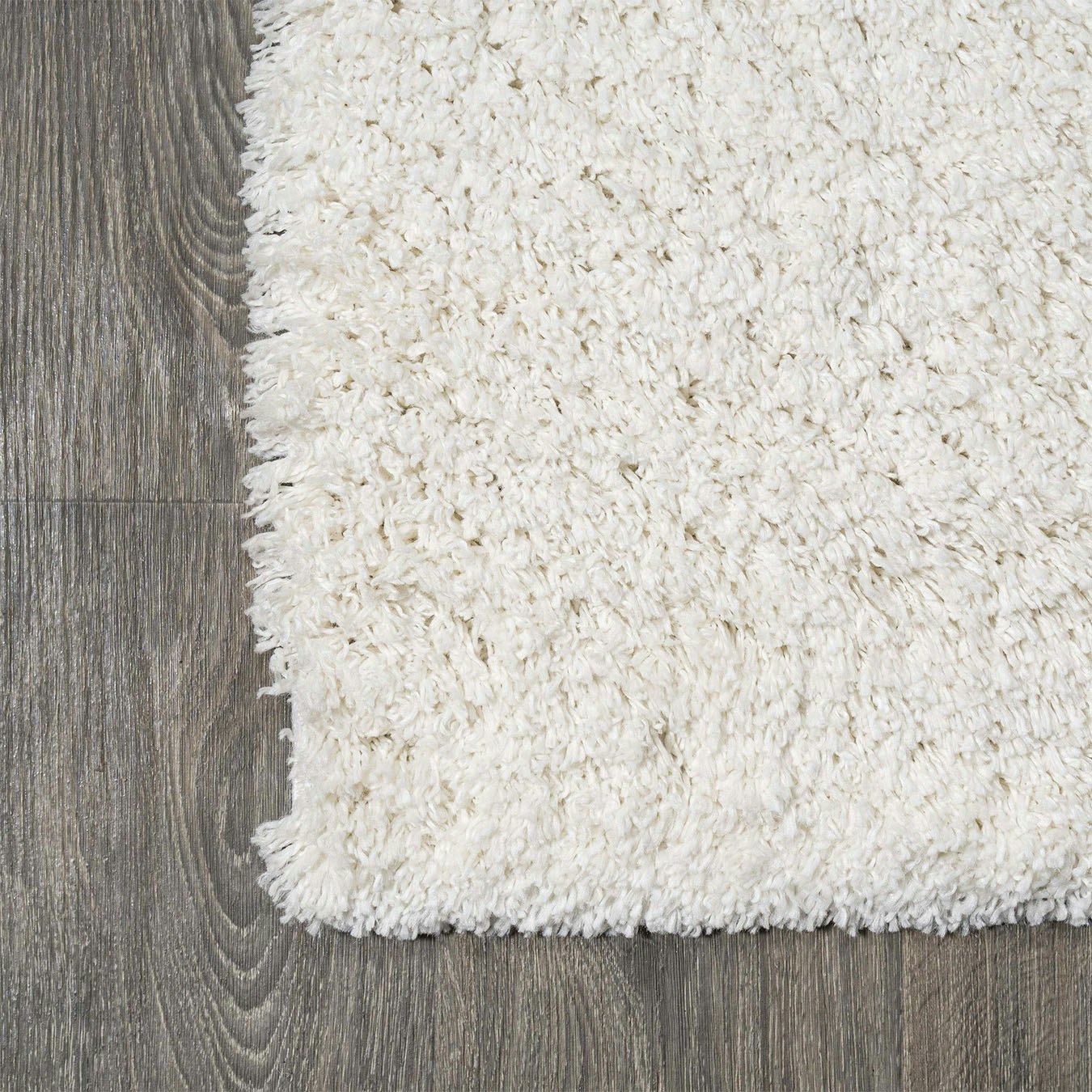 Groovy Solid Shag Area Rug - Ivory by JONATHAN Y - Fy