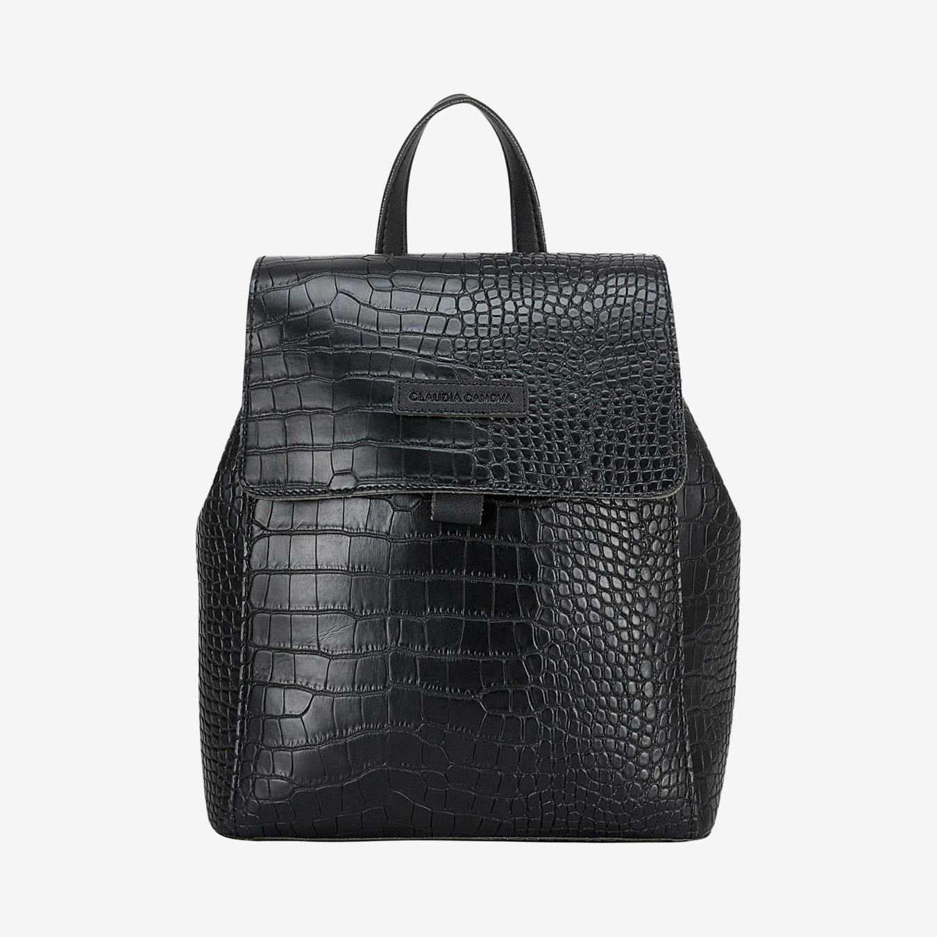 Claudia canova large tote bag in black croc outlet
