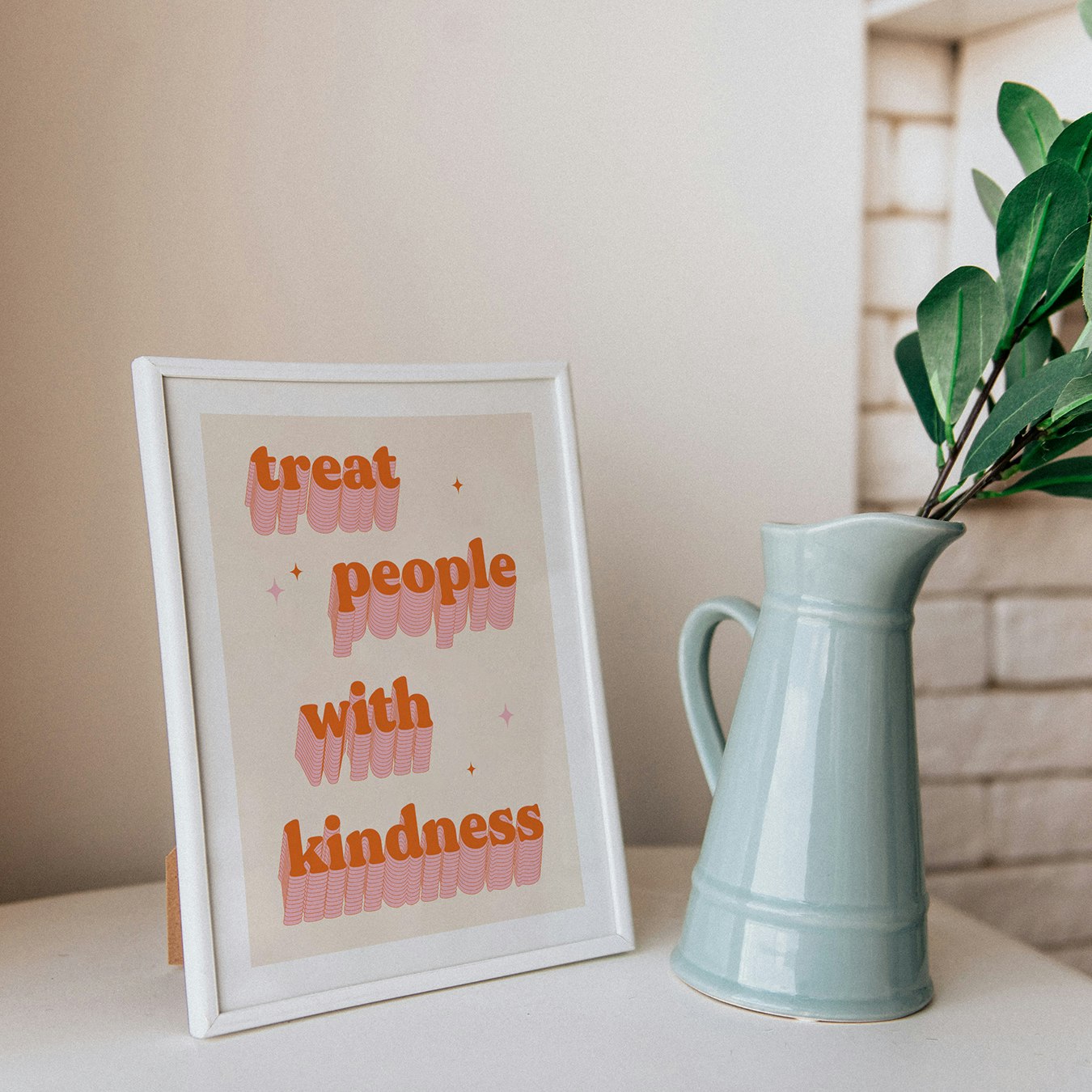 Treat People With Kindness Art Print by Proper Good Prints - Fy