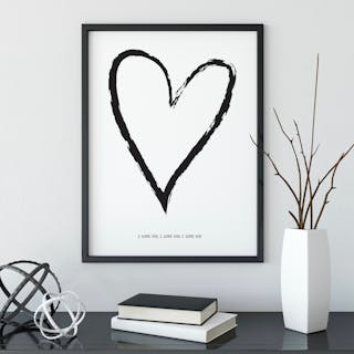 I Love You Art Print | Fast shipping | Fy