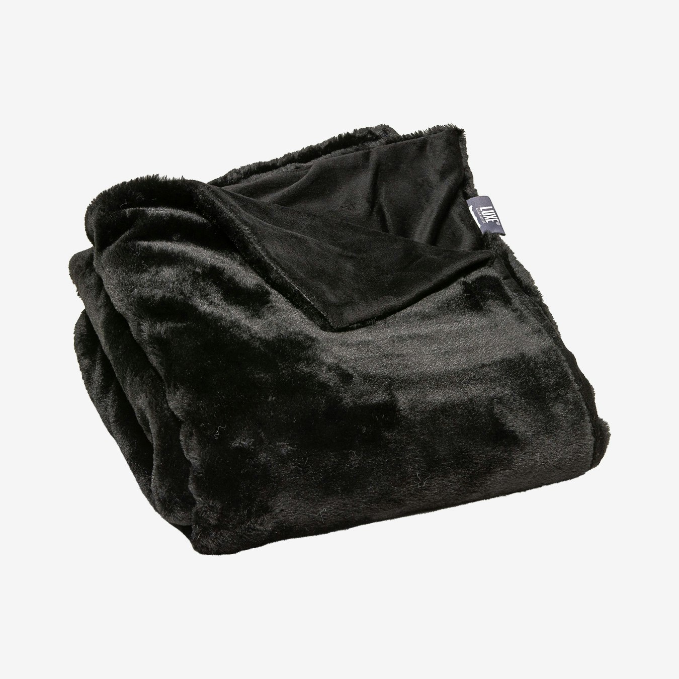 Limited Faux Fur Throw - Black by Luxe Faux Fur - Fy