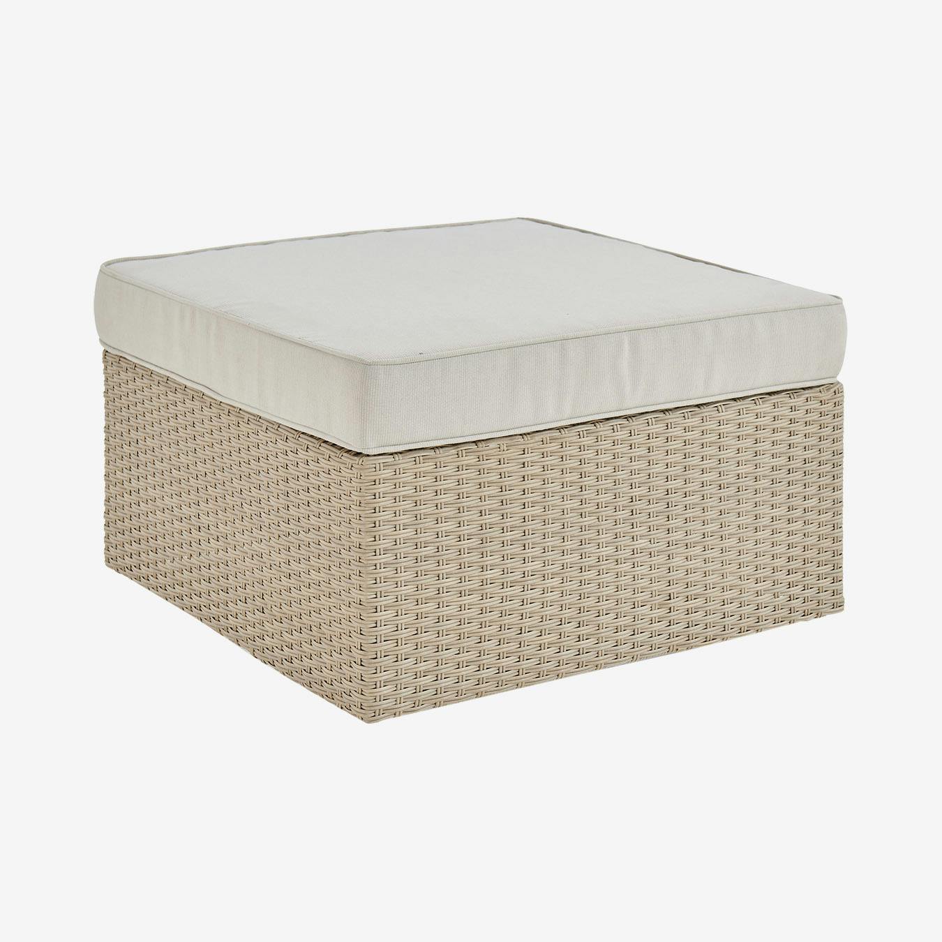 Canaan All Weather Outdoor Ottoman by Alaterre Furniture Fy