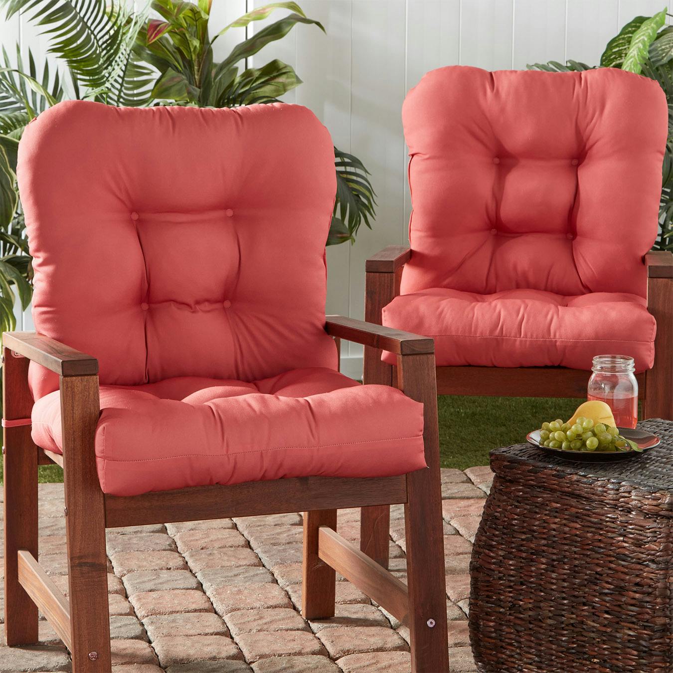 Coral chair cushions sale