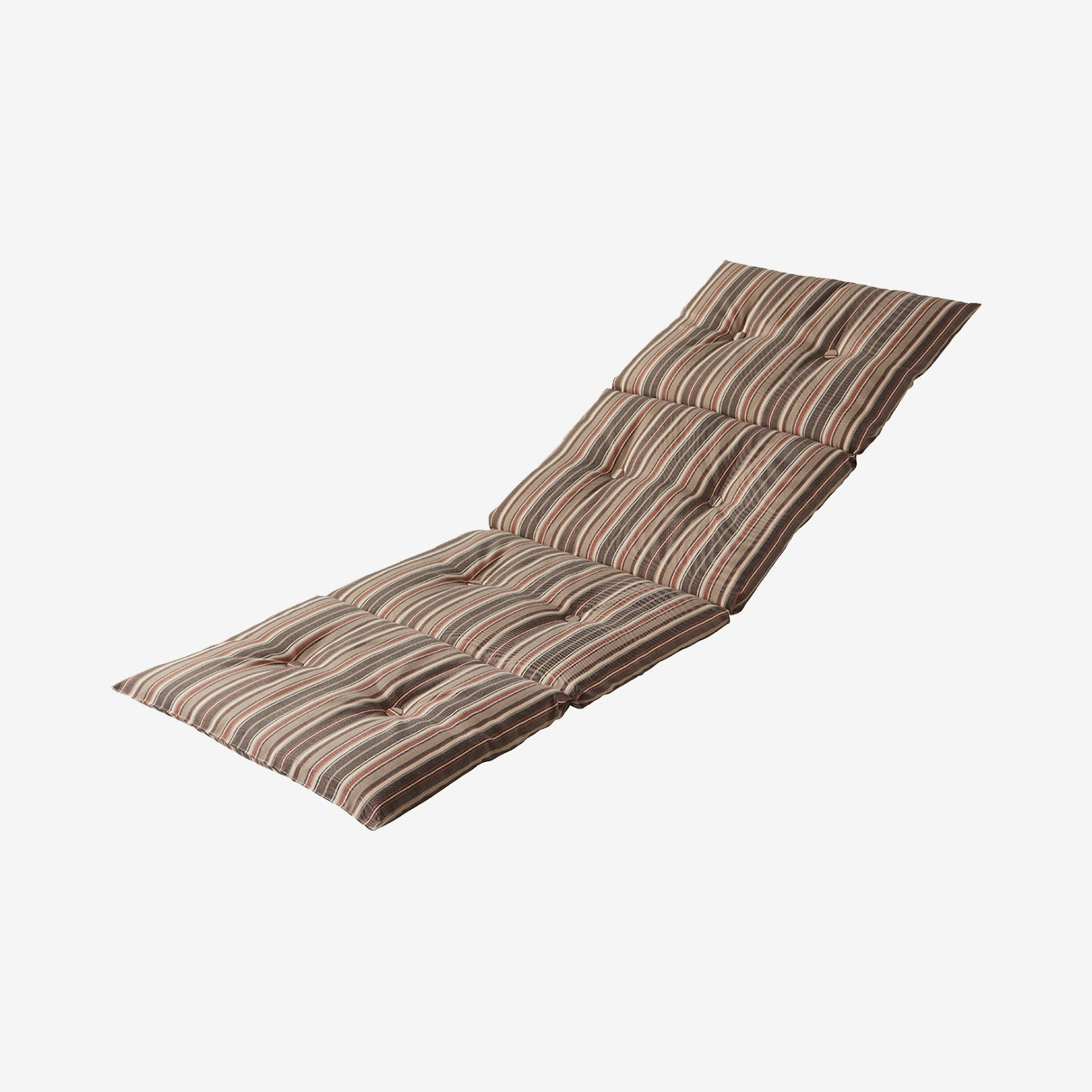 Outdoor Chaise Pad Natural Stripe by The Cozy Cloth Fy