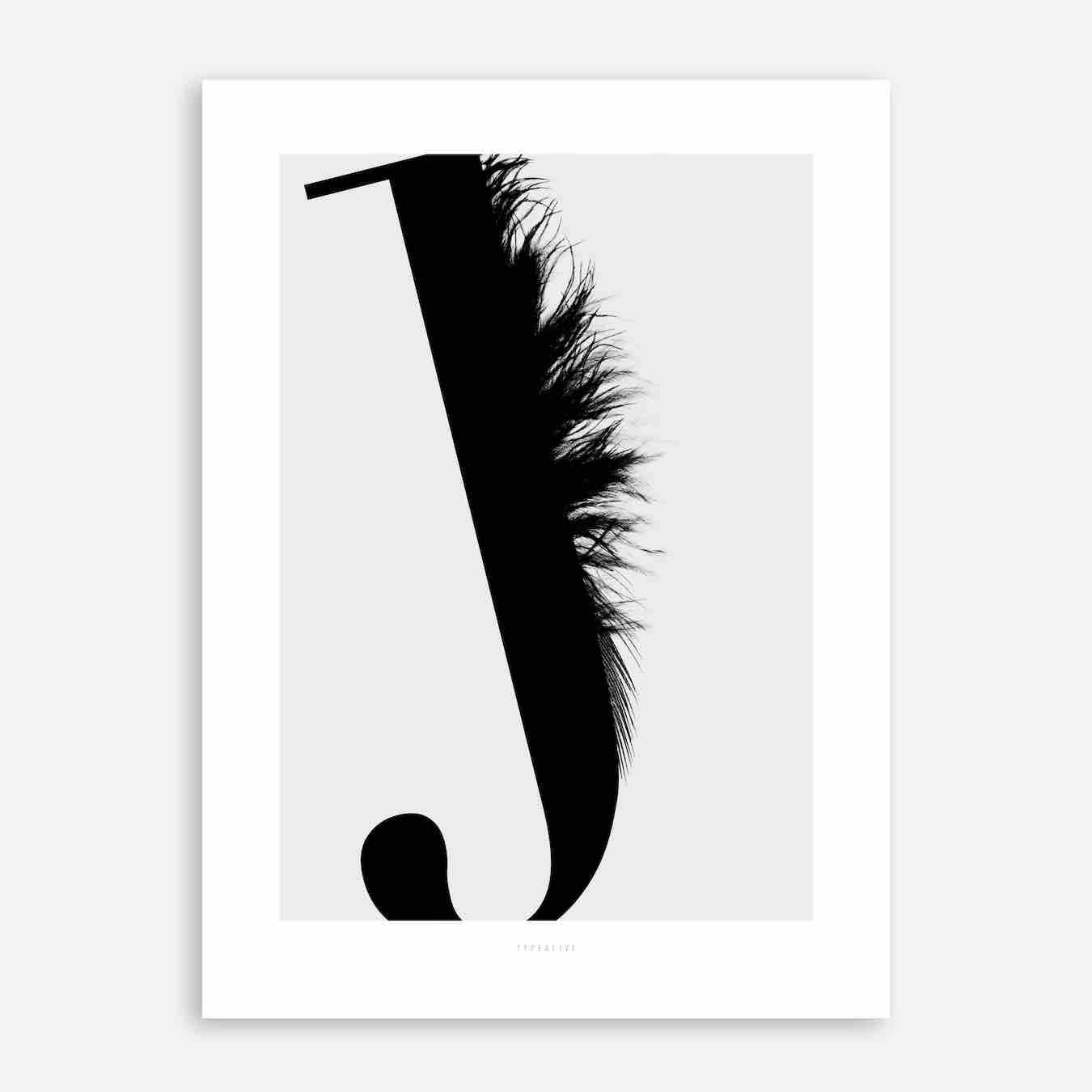 ABC Flying Letters 10 Art Print by Type Alive - Fy