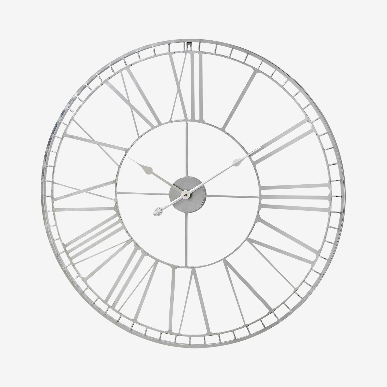 Skeleton Wall Clock Nickel by C.M Interiors Fy