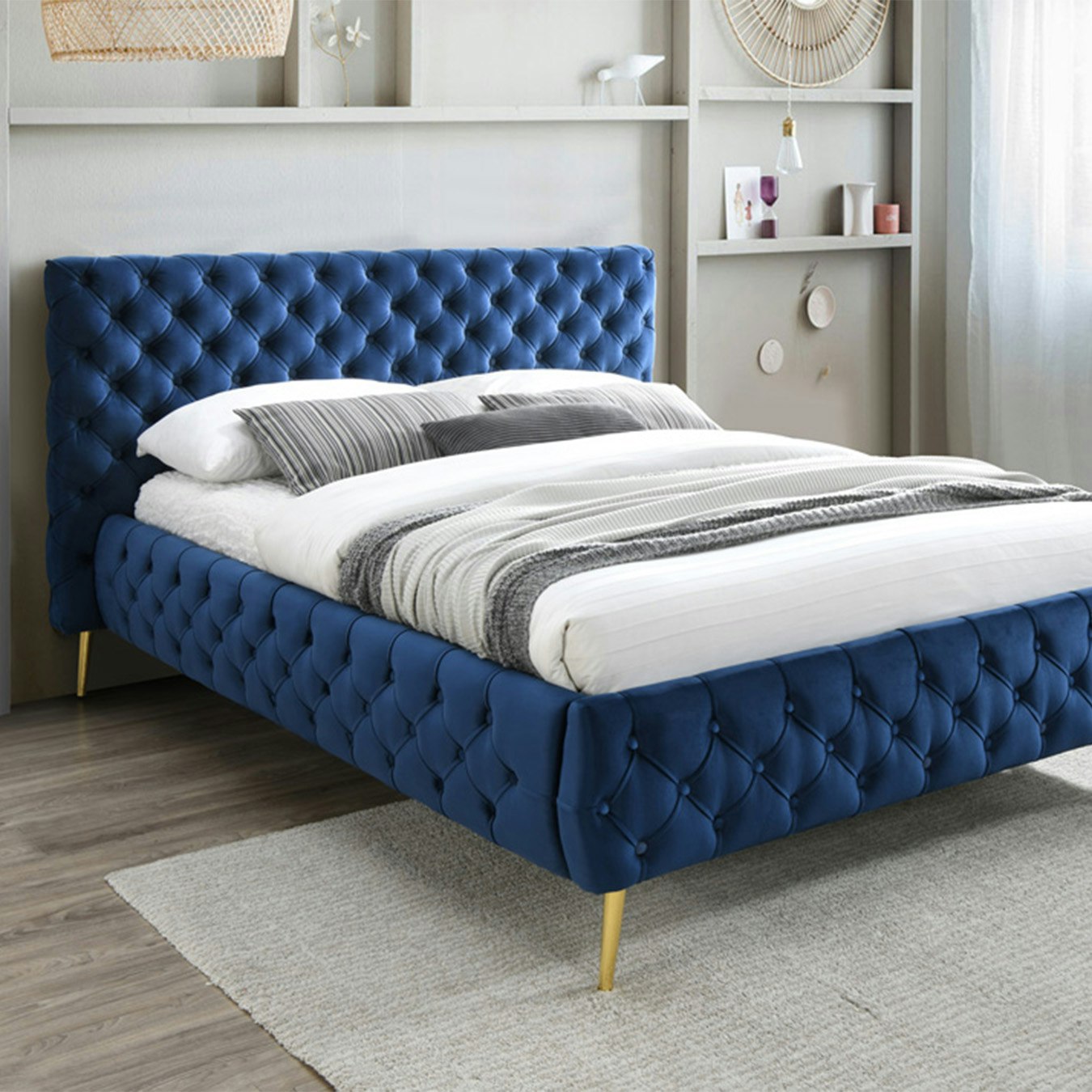 Tessa Bed - Blue by HW Furniture - Fy