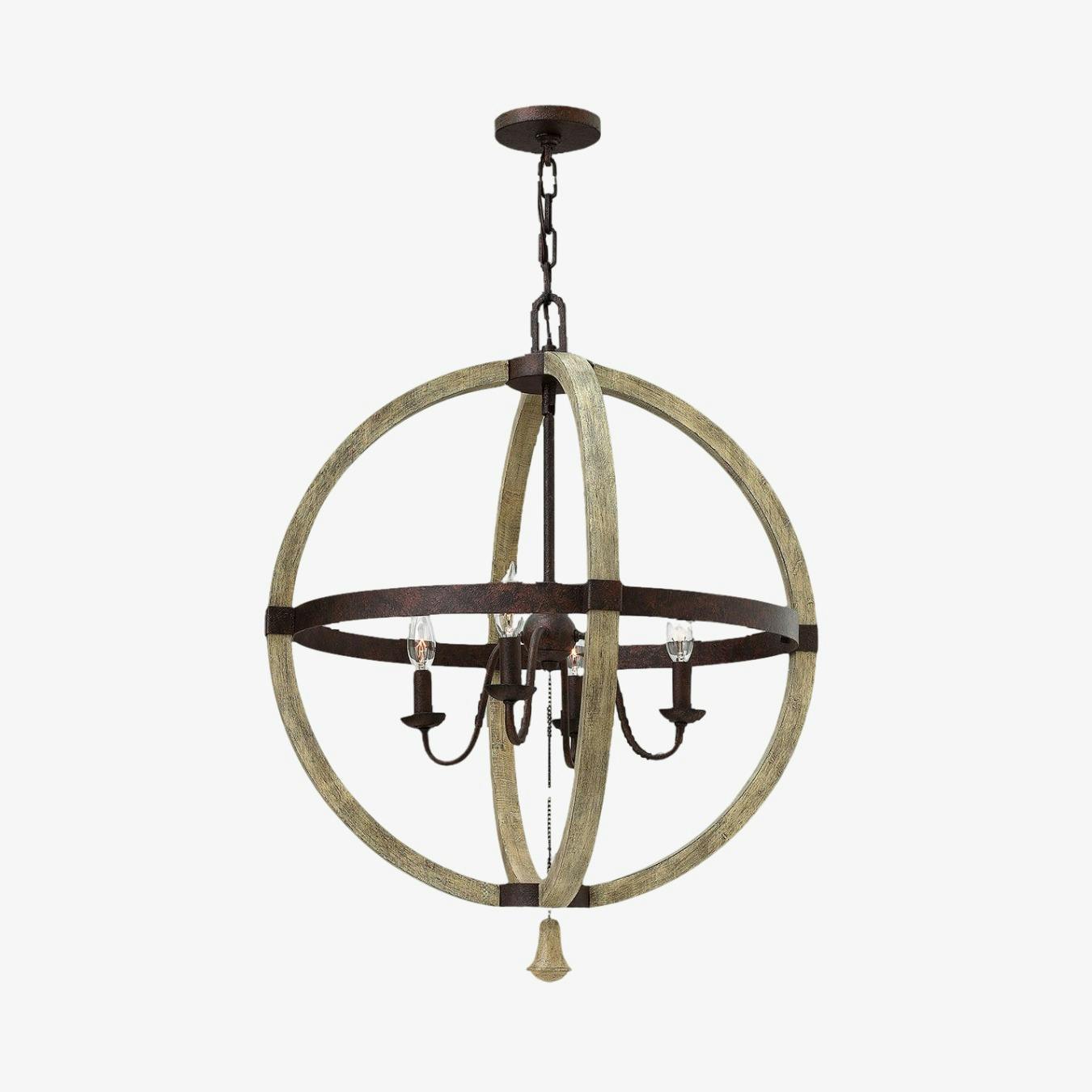 Middlefield 4-Light Chandelier - Iron Rust By Elstead Lighting - Fy