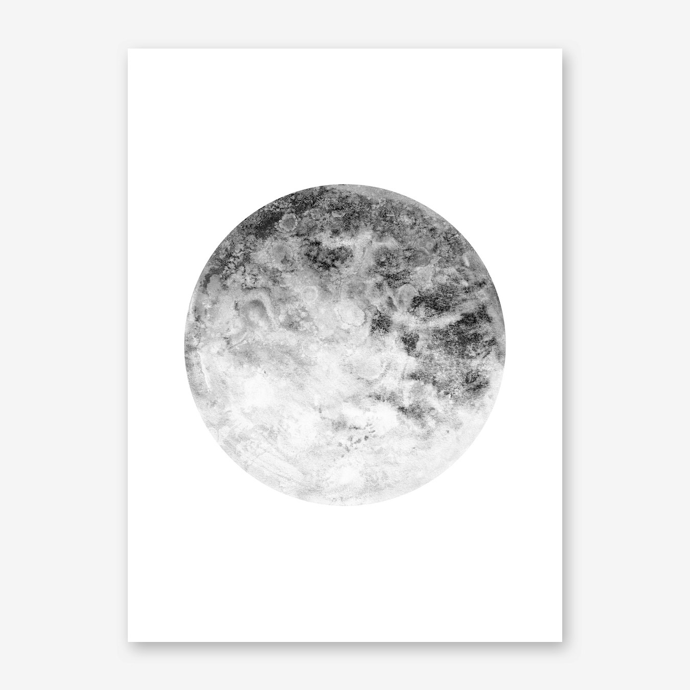 Silver Moon Art Print by Julia Hariri - Fy