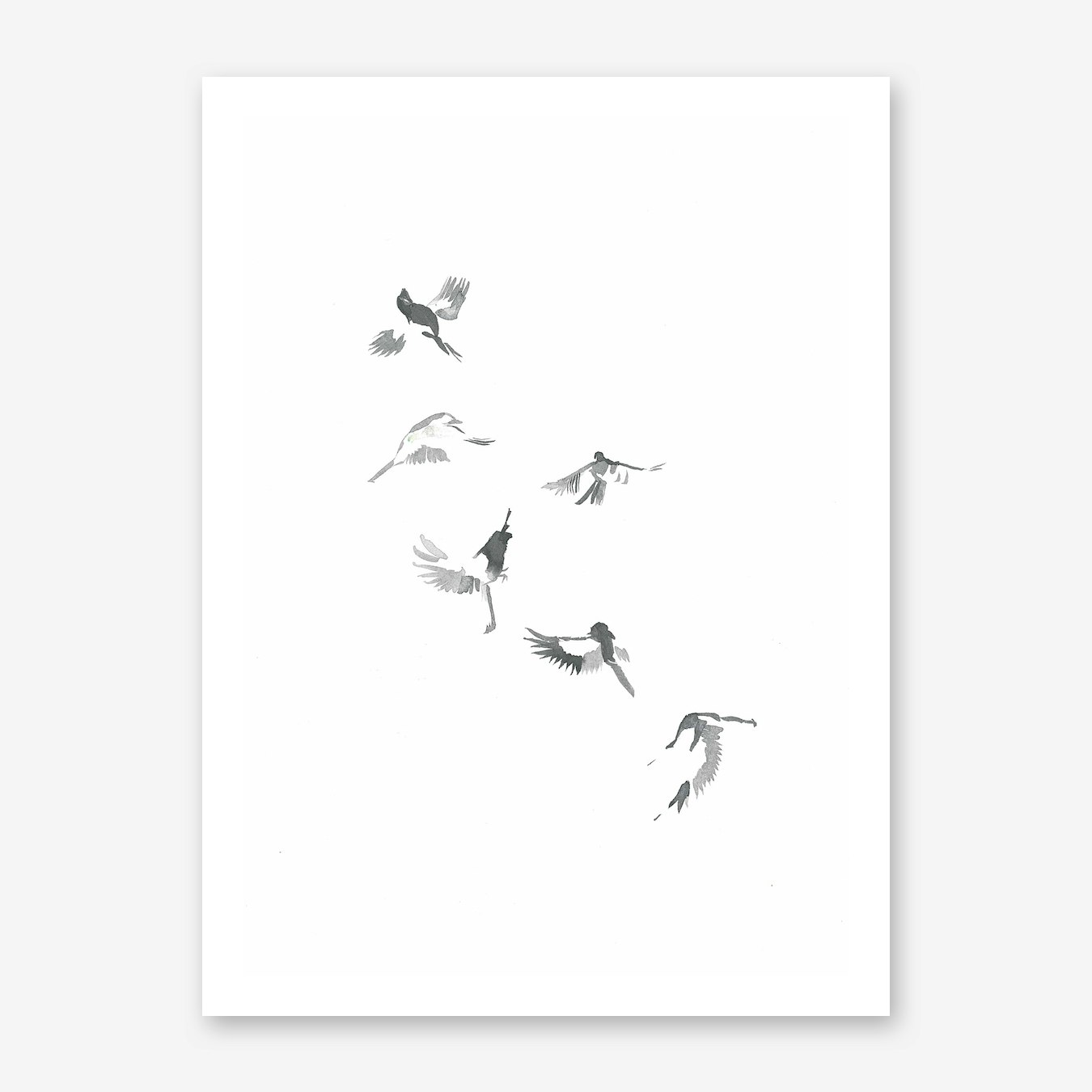 Flight Of Six Art Print by THIS LAKSHMI - Fy