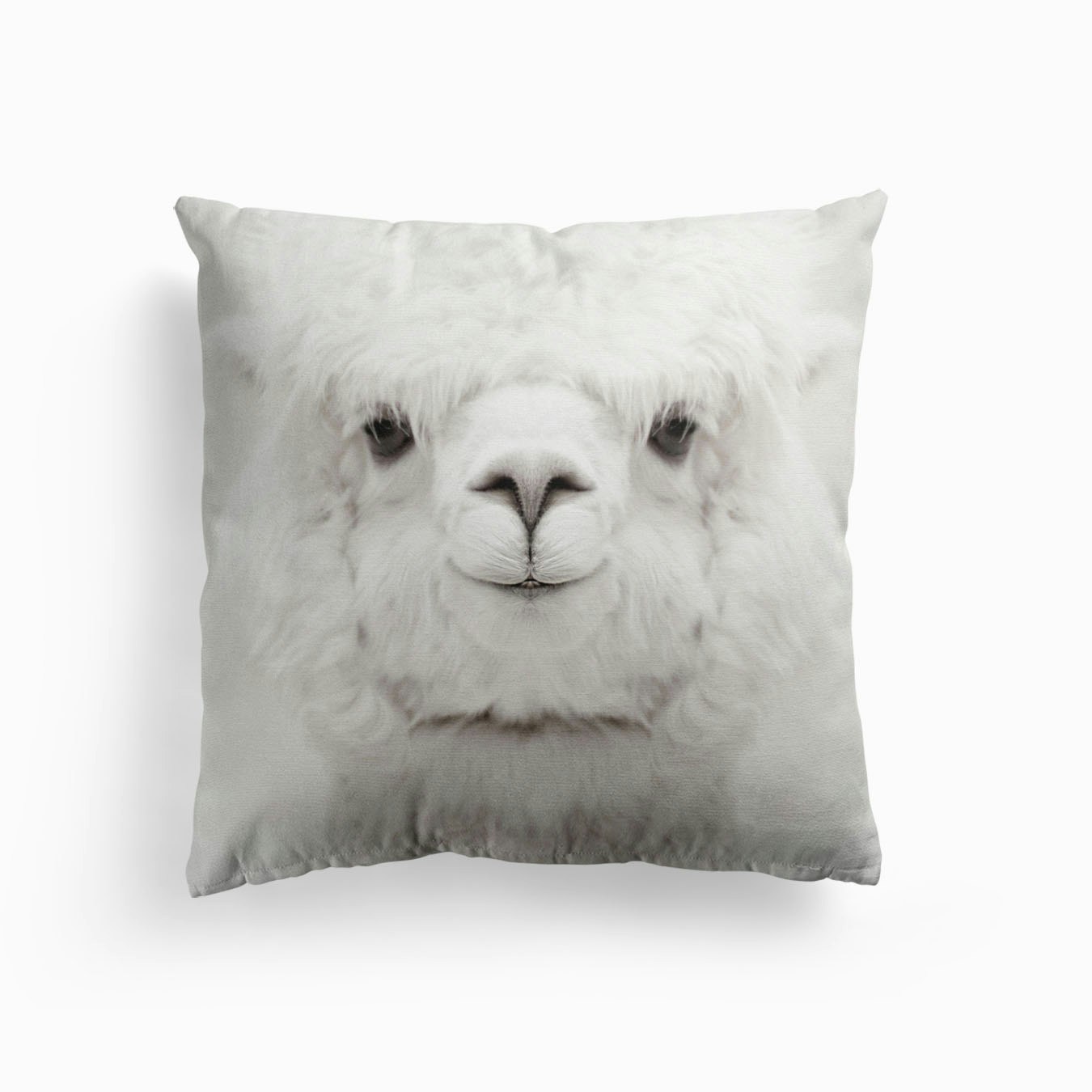 Smiling Alpaca Cushion by Monika Strigel - Fy