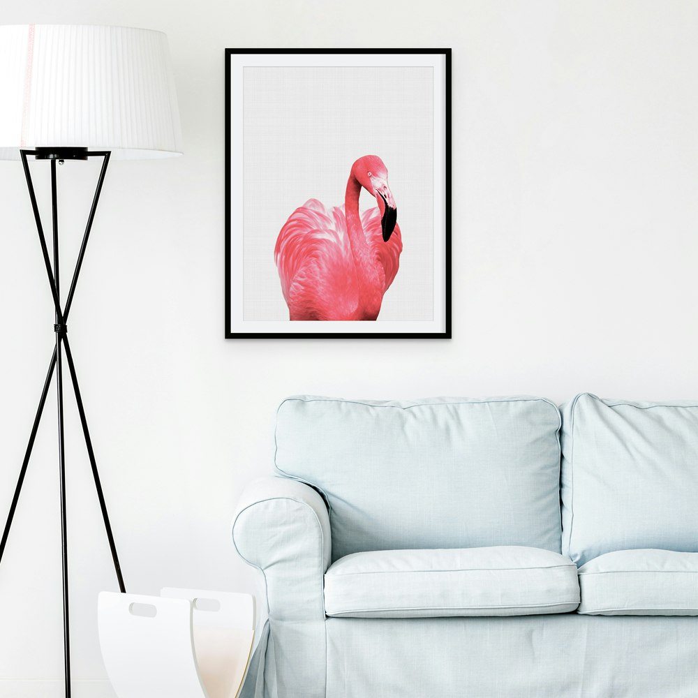 Flamingo Portrait Art Print by Vivid Atelier - Fy