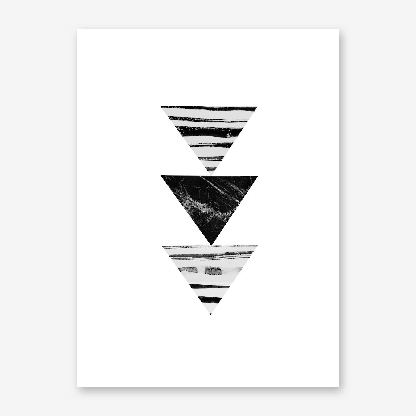 Stripes and Triangles Art Print by Sisi and Seb - Fy