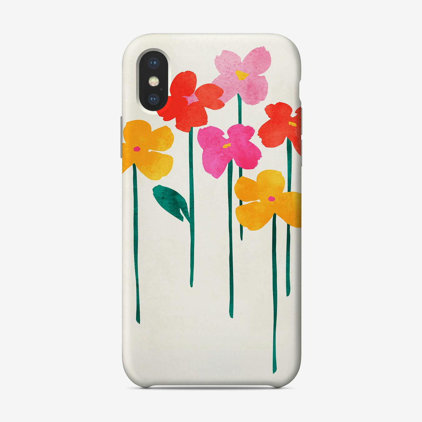 Happy Flowers Phone Case by Kubistika Fy