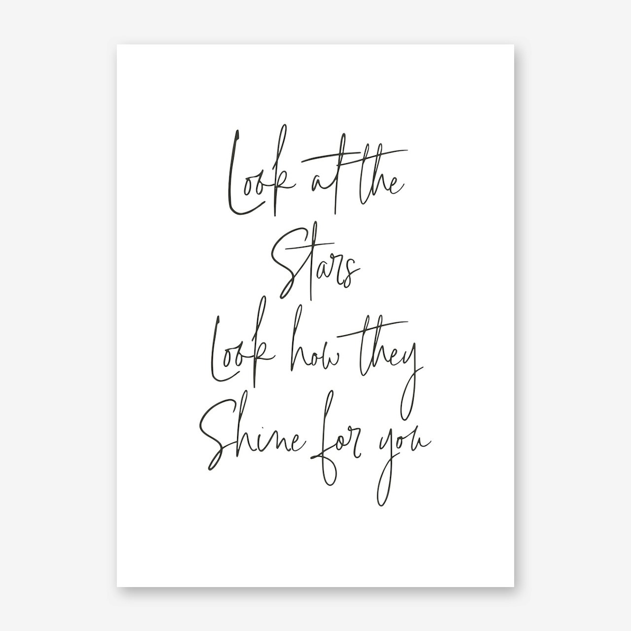 Look At The Stars Canvas Print by Pretty in Print Art Fy