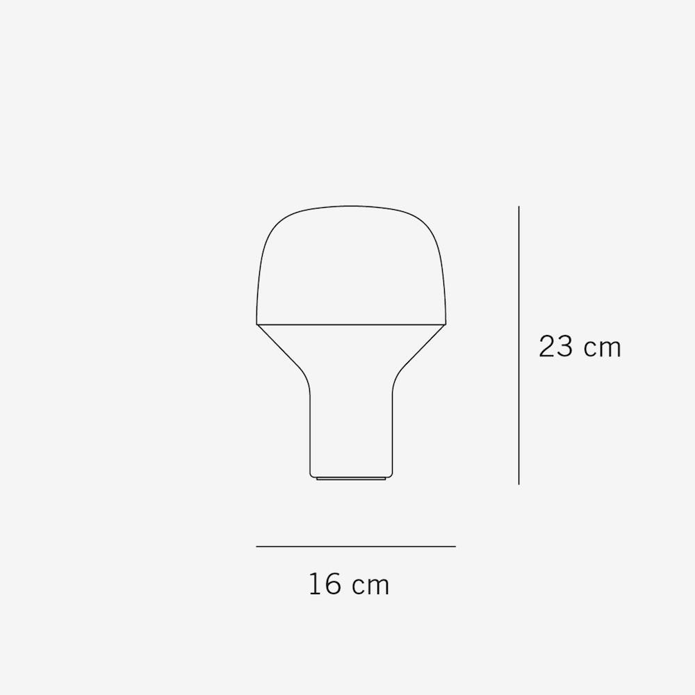 Cap Table Lamp Mouth Blown Glass and Cap Table Lamp Mouth Blown Glass and