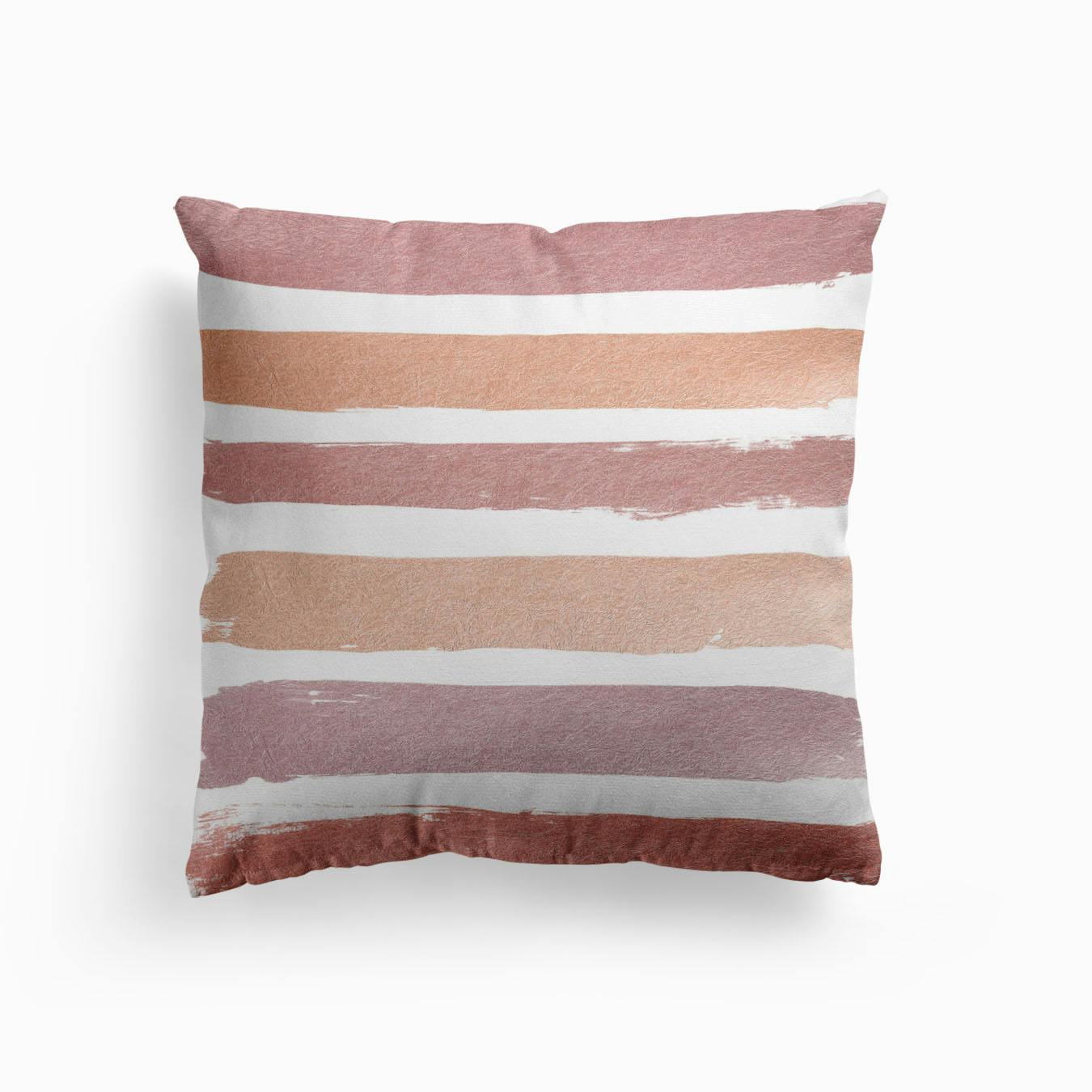 Dusty Rose Stripes Cushion by Orara home decor Striped throw pillows