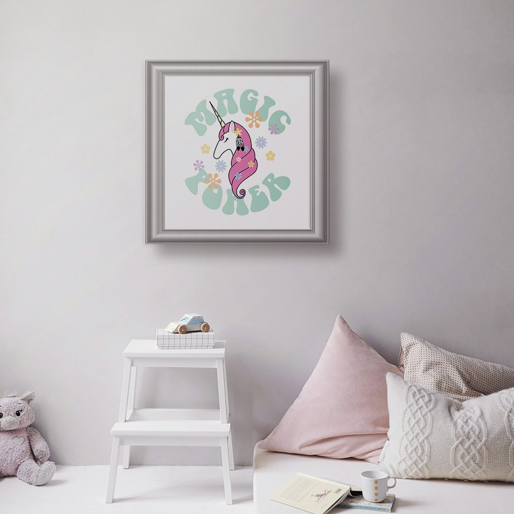 Hippie Unicorn Art Print by Laura Nagel - Fy