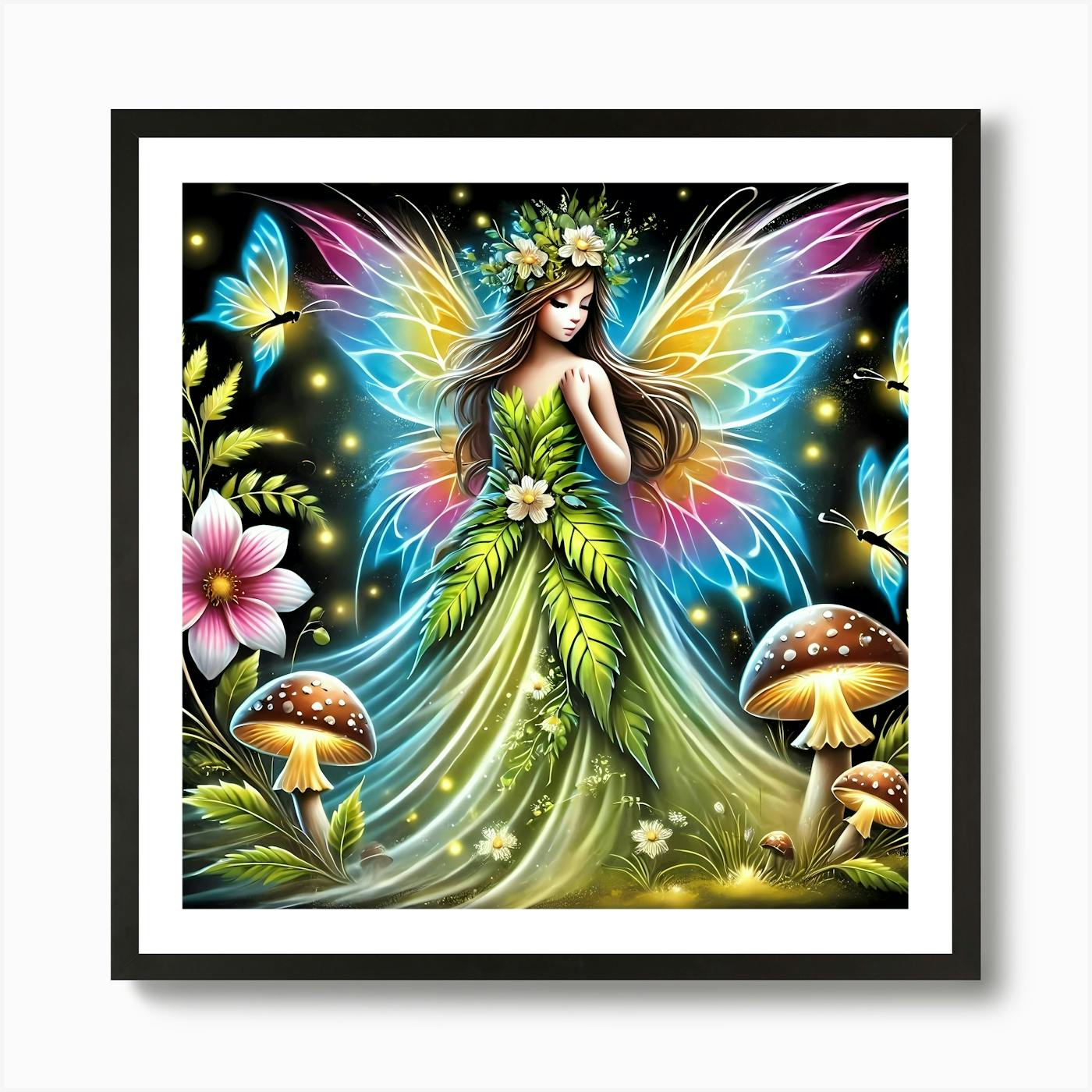 Butterfly Fairy Art Print by JCpArt - Fy Butterfly Fairy Art Print by JCpArt - Fy