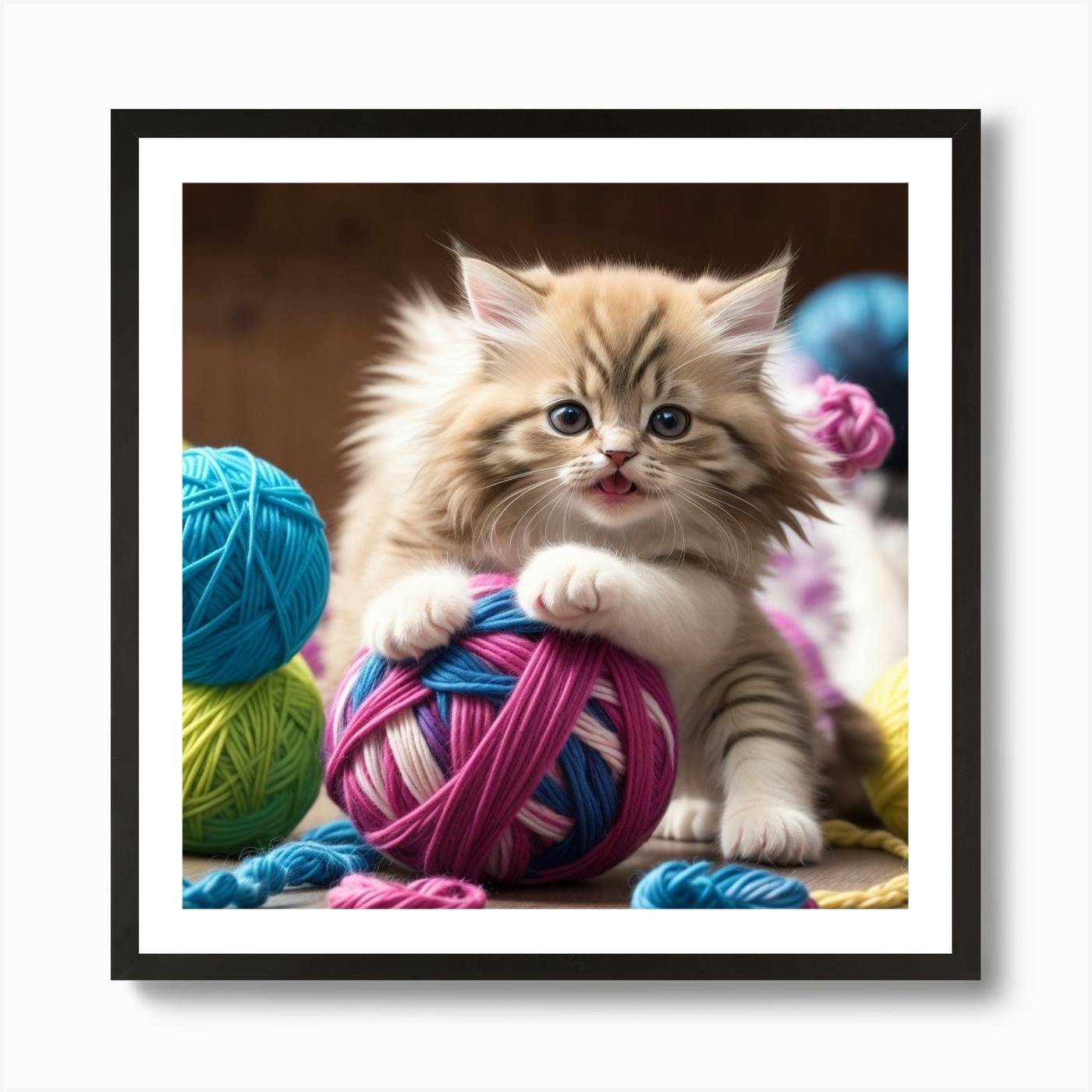 Cat ball of yarn store