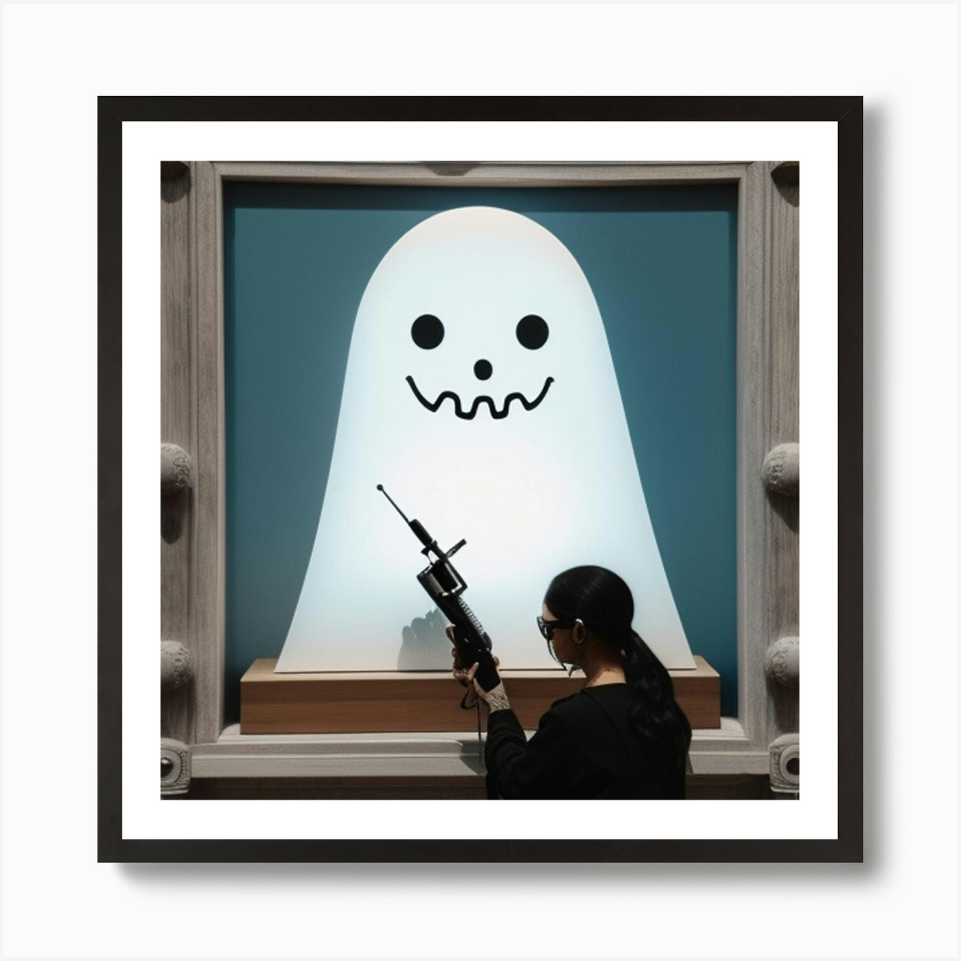 Ghost Of A Gunfighter Art Print by Ghost-In-Cursive - Fy