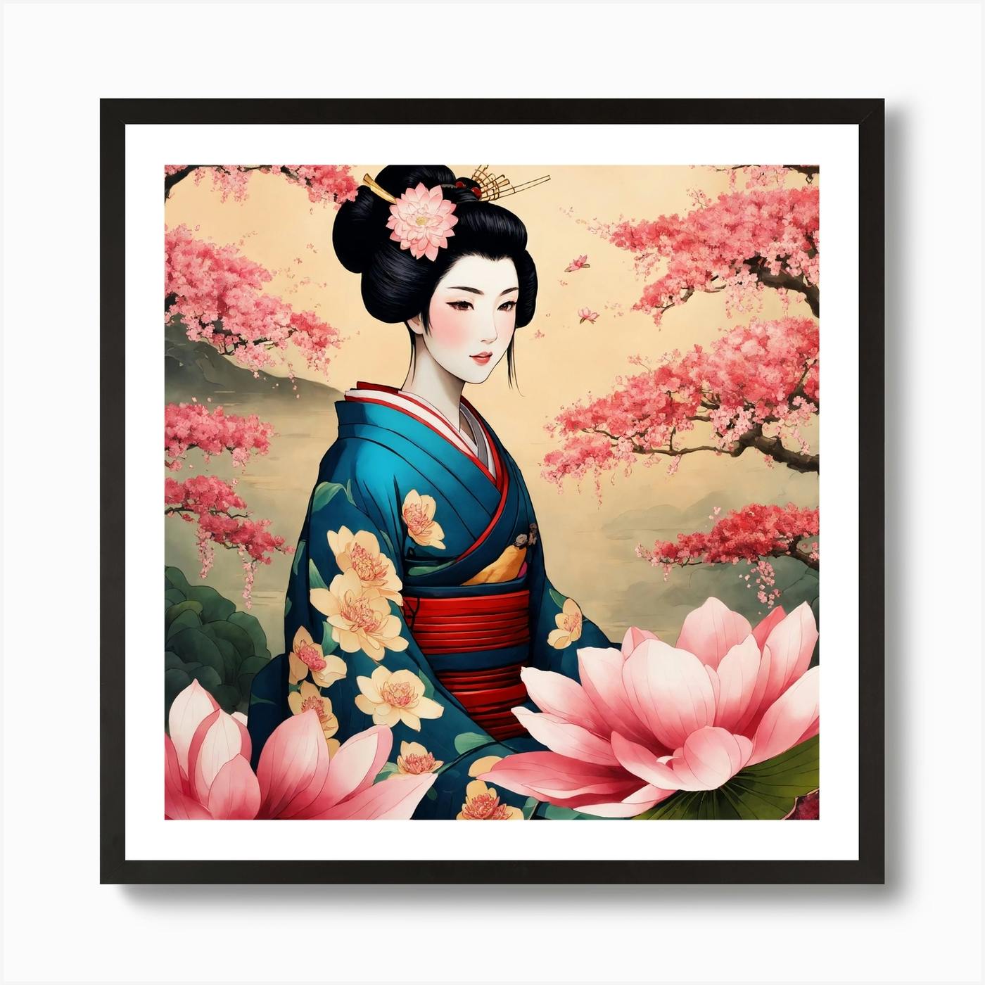 『The Princess Strawberry.*』シーグラスアート 5933118: JAPANESE ART / SHIKISHI / PRINTED / TIGER / BY