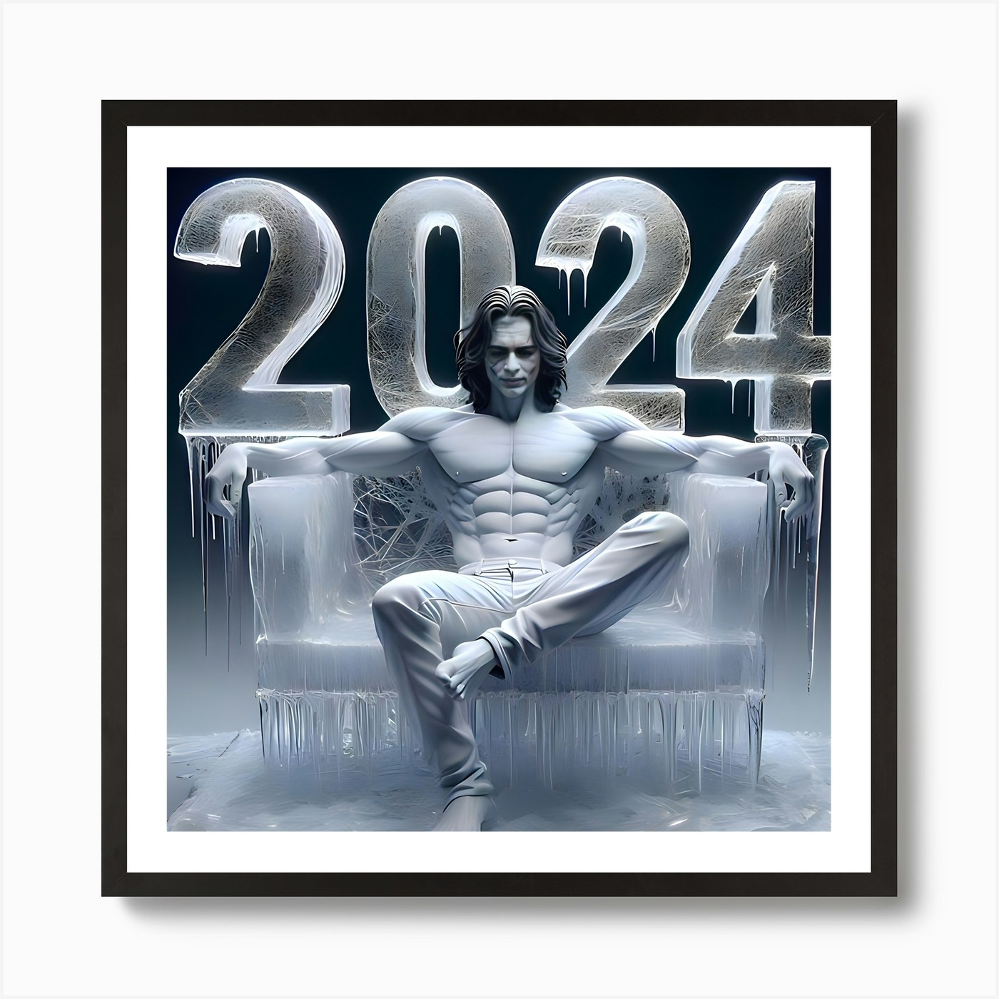 2024 The Joker Art Print by Abdeldjalil Zeroual Fy