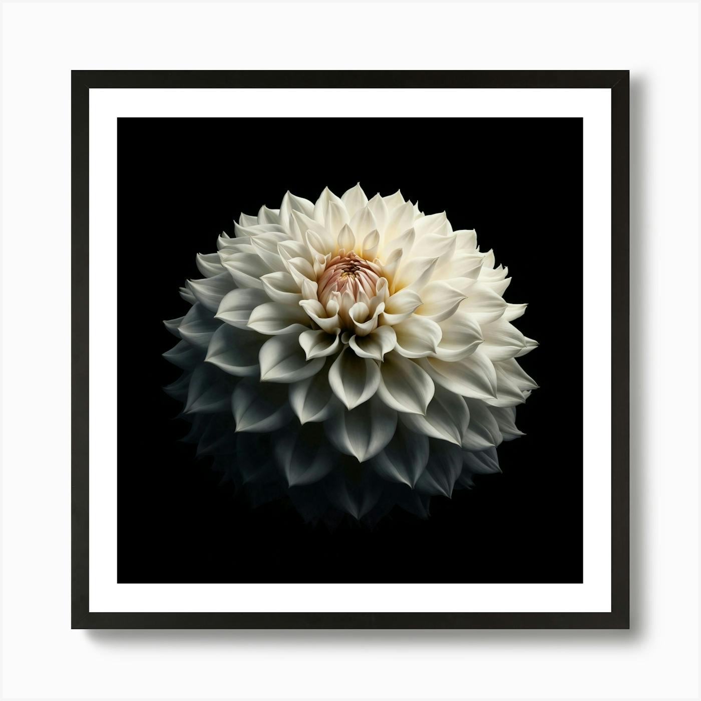 ARTCANVAS Dahlia Black And White hotsell Pattern Painting Home Decor Canvas Art Print