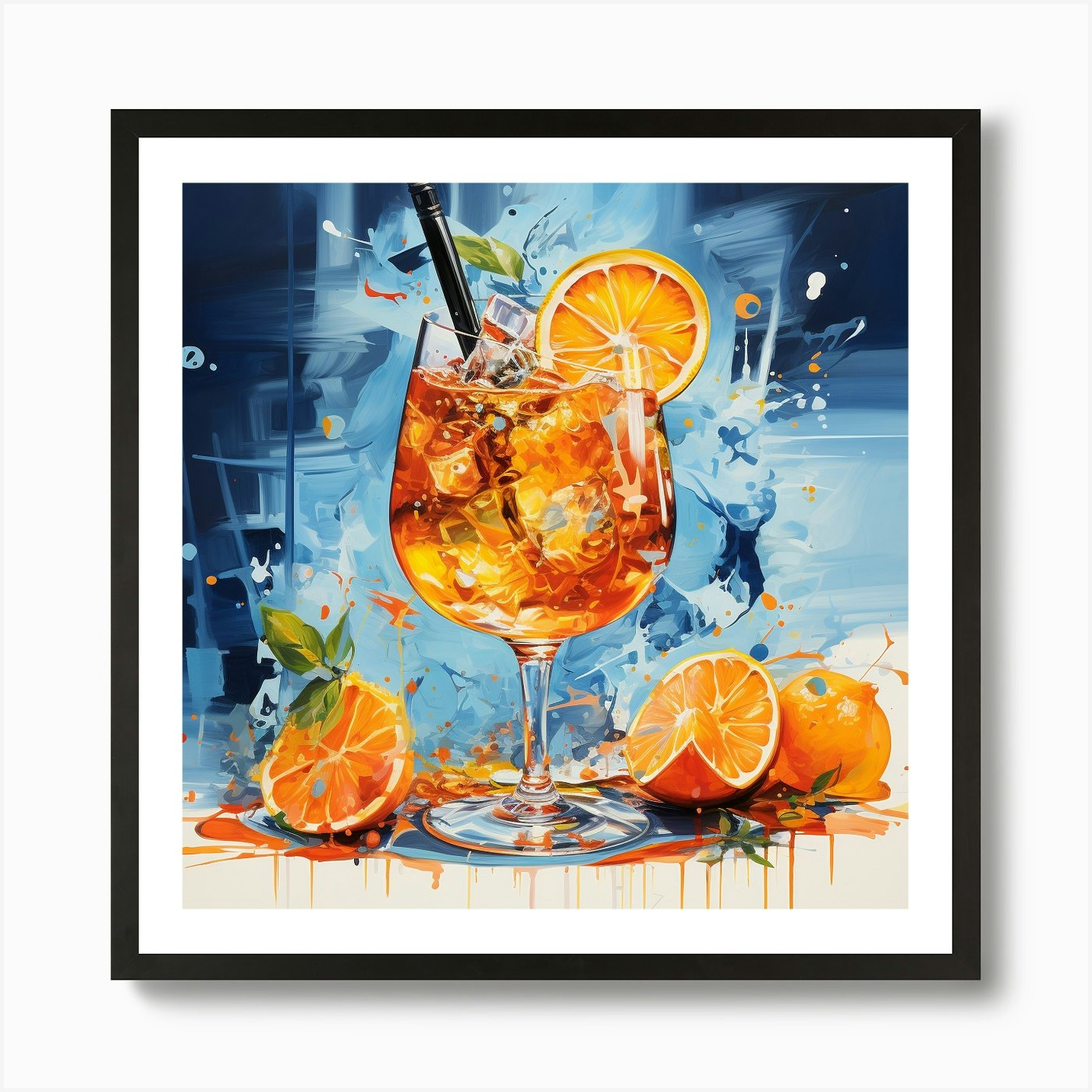 Aperol Spritz Art 63 Art Print By Monika - Fy