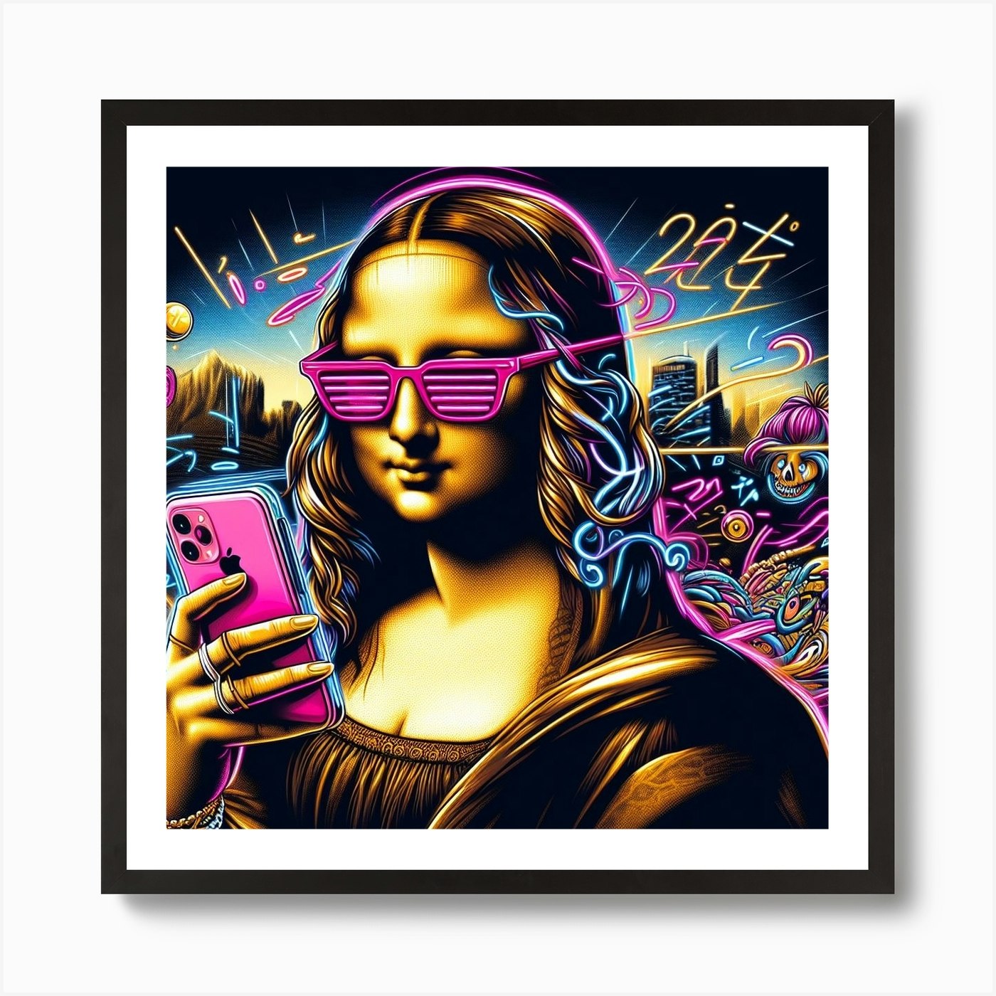 Mona Lisa 2023 Art Print by DigiPalace - Fy