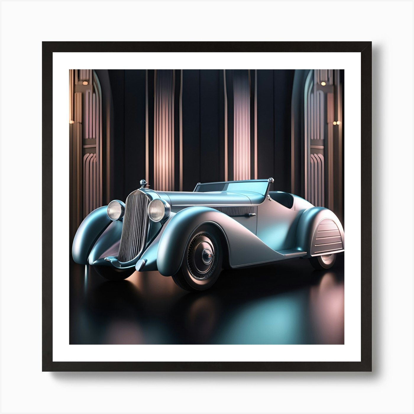 Mercedes Benz Pastel metallic Art Print by Magical Arts Realm - Fy