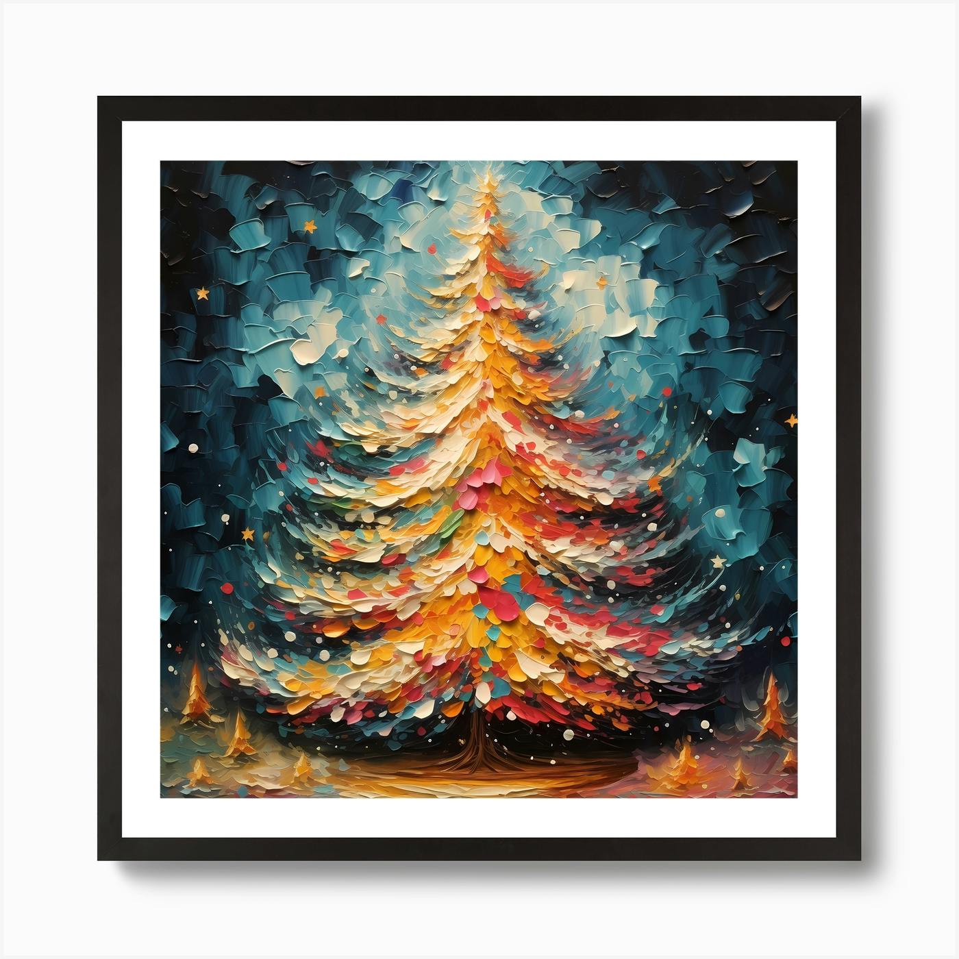 油絵 絵画 【クリスマスツリー】 | HIROSHI1990