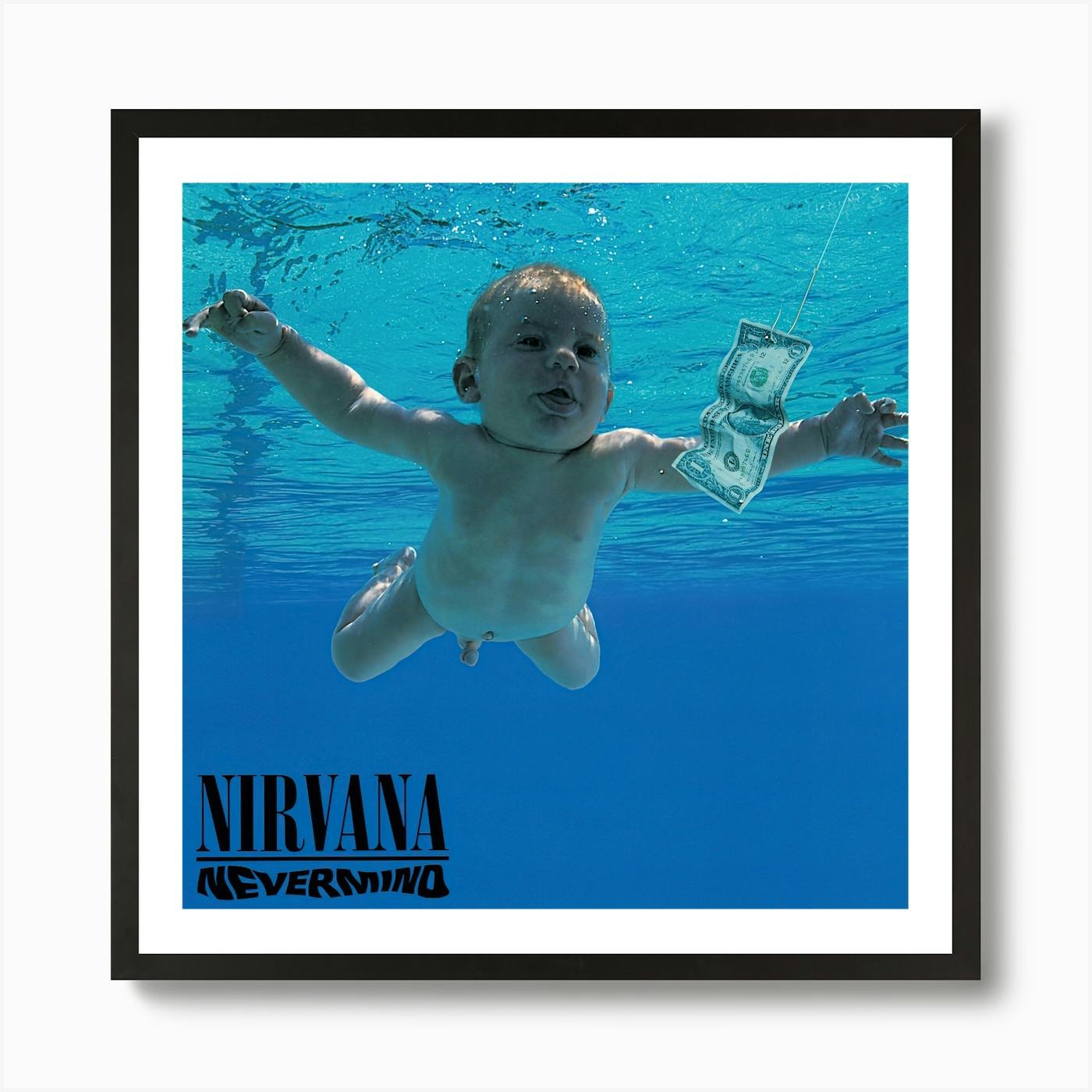 Nevermind Nirvana band music Art Print by music soul - Fy
