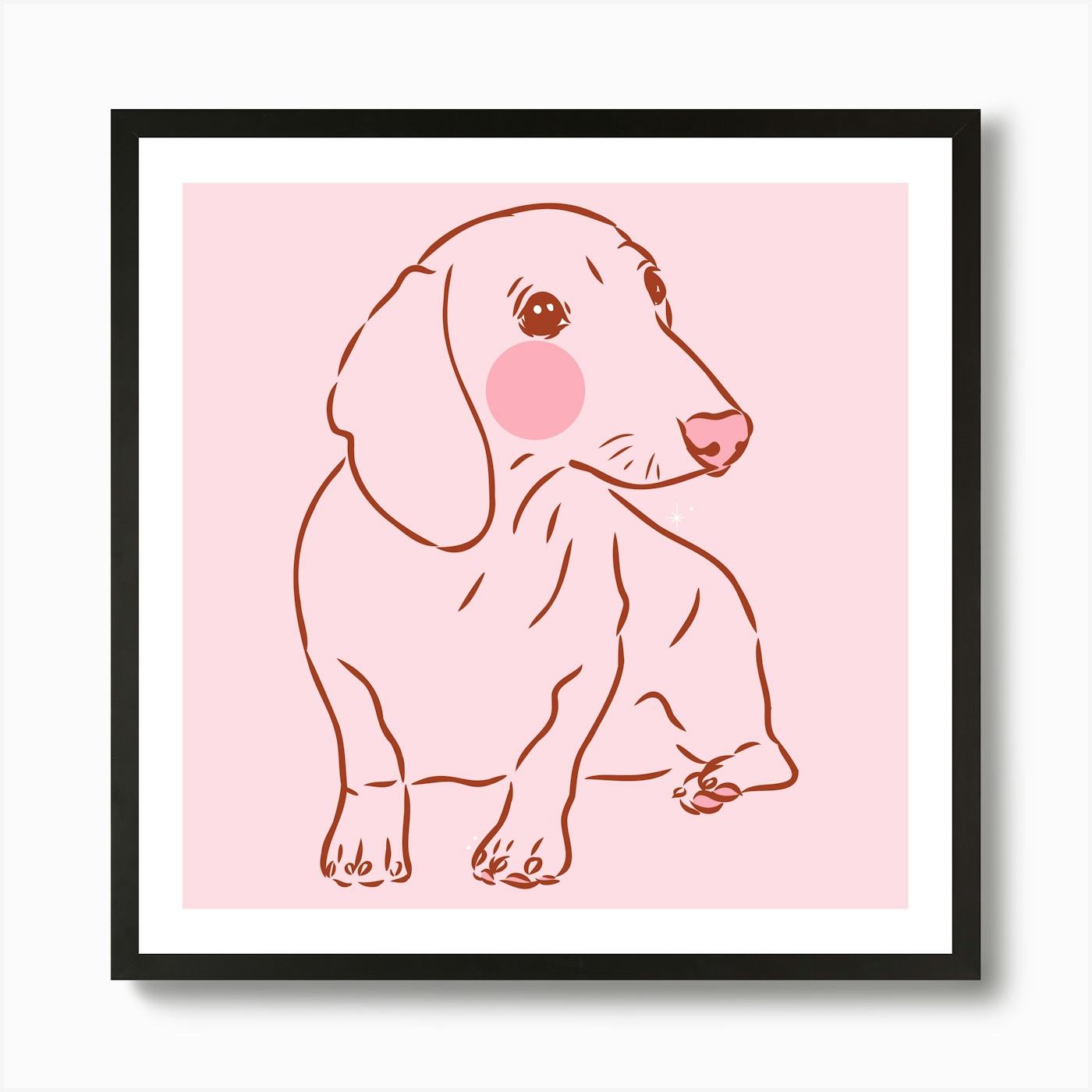 Sausage Dog Wall Art Shop Fy