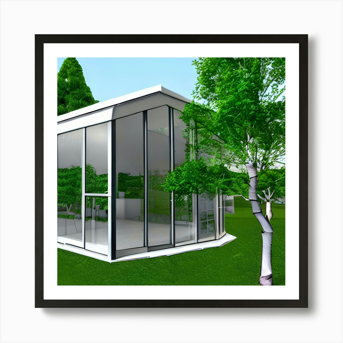 Glass House Art Print By Norfy Fy 6573