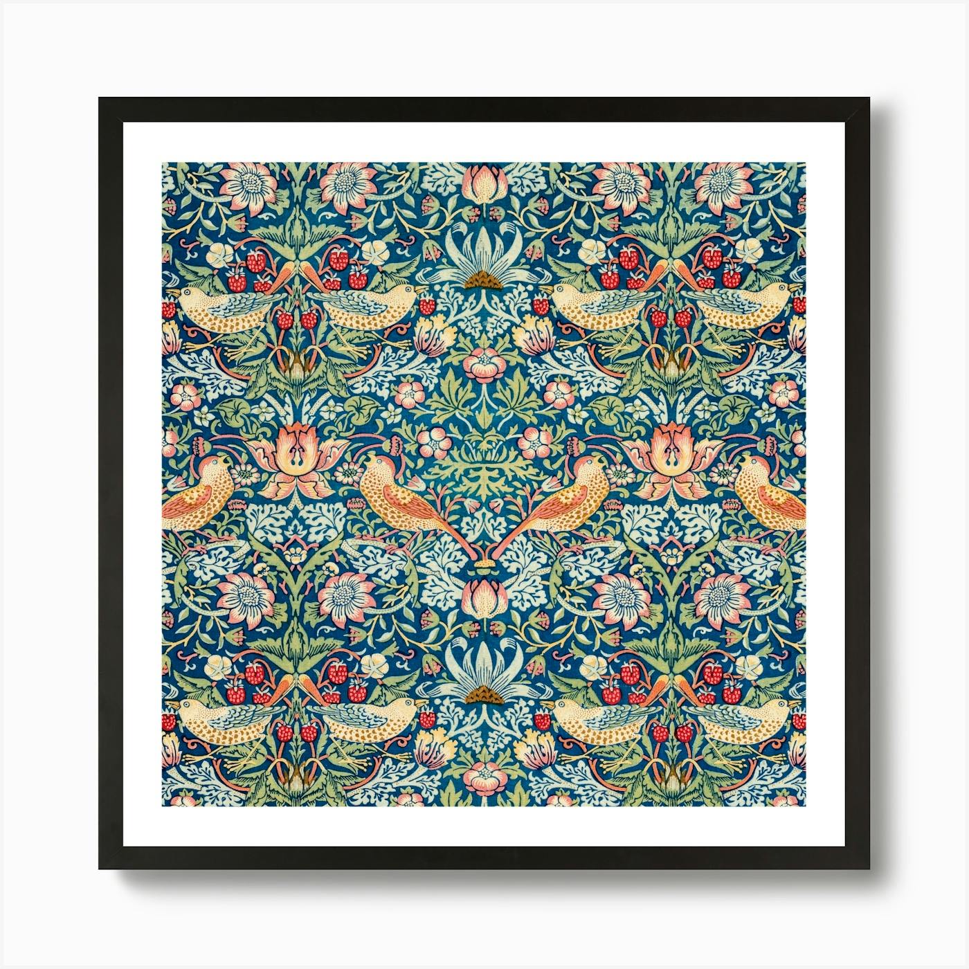 Liberty Print William Morris Strawberry Thief Pattern Art