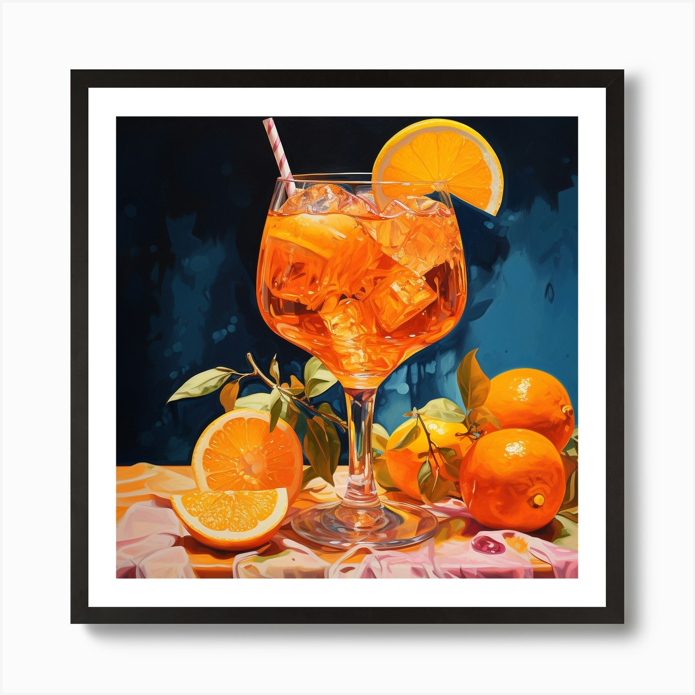 Aperol Spritz Art 267 Art Print by Monika - Fy