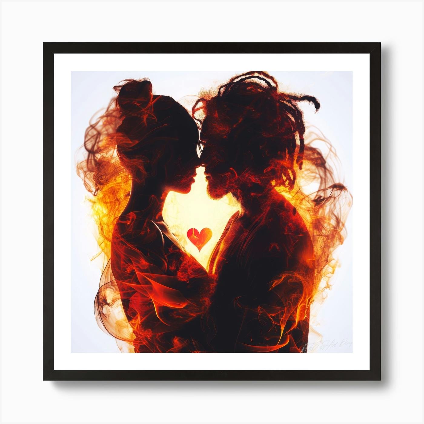 I Love You Heart hotsell Beautiful Romantic Affirmation Oil Painting Wall Art Print