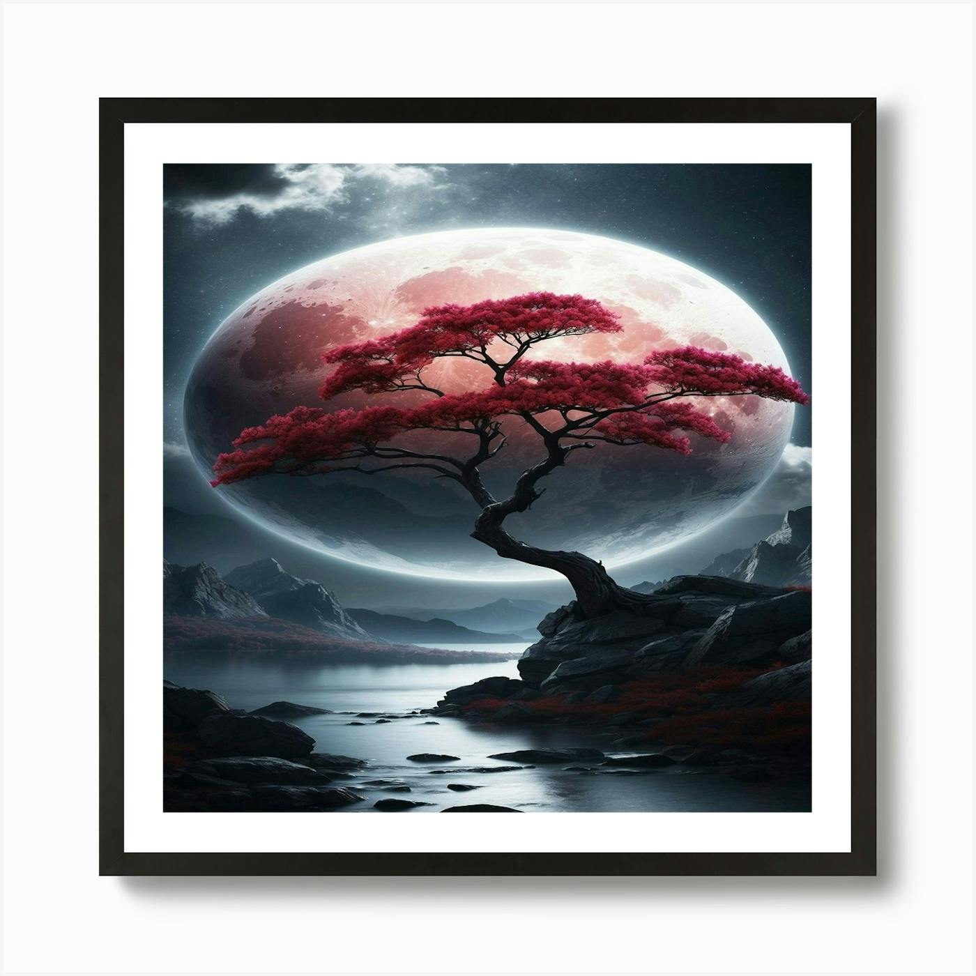 芸術写真 Nature Photograph Full Moon Art Print Bartosz Wojczyński: Full Moon | Poster, Fine Art