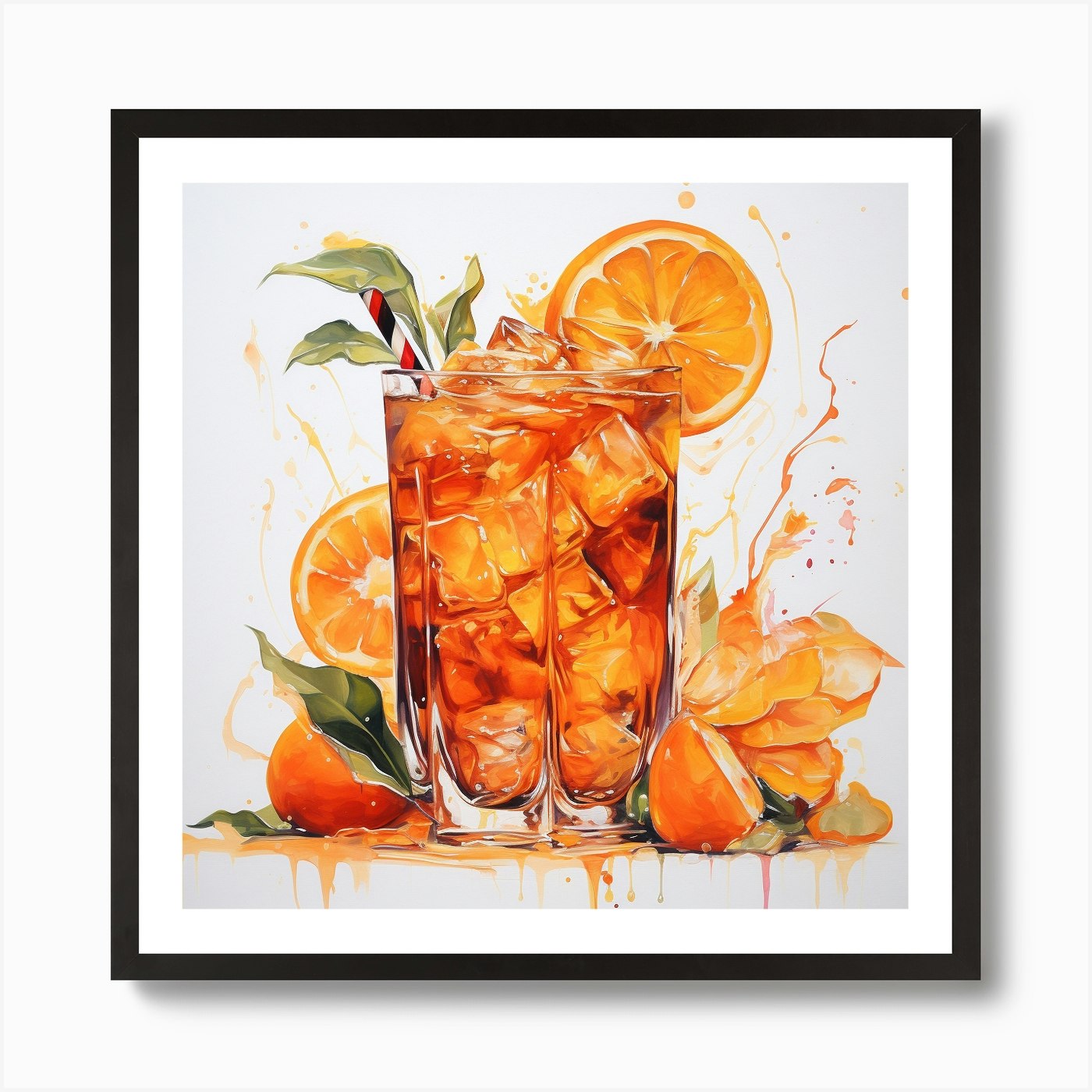 Aperol Spritz Art 160 Art Print By Monika - Fy