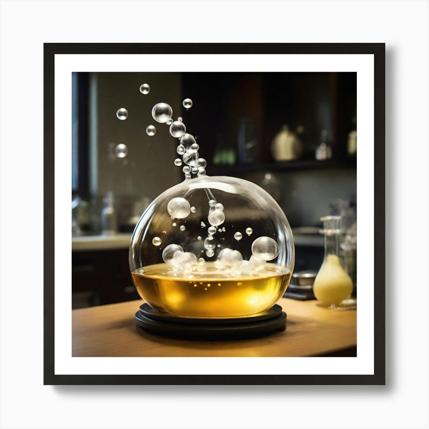 Bubbles In A Glass Art Print By GHAA1 Fy   492e8648 Cfcd 4ca1 Ab61 0397fe813455 