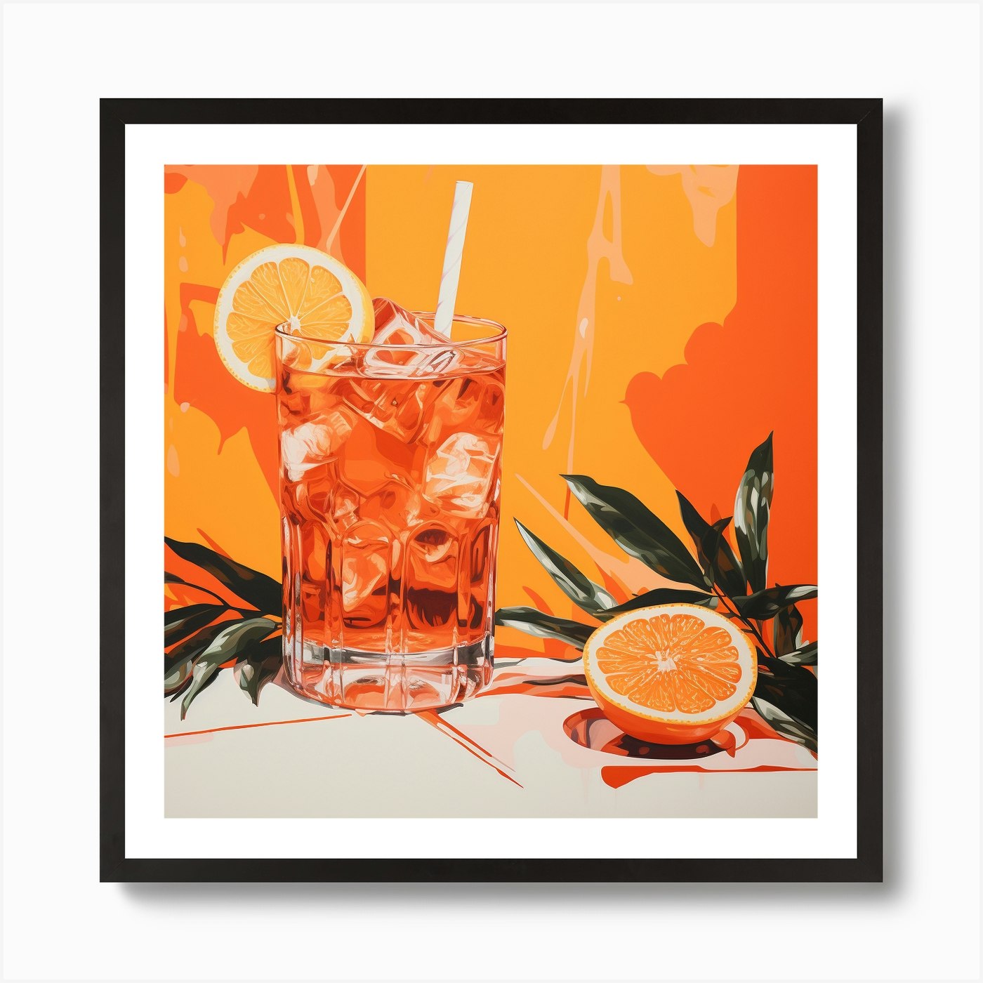 Aperol Wall Art 15 Art Print by Monika - Fy