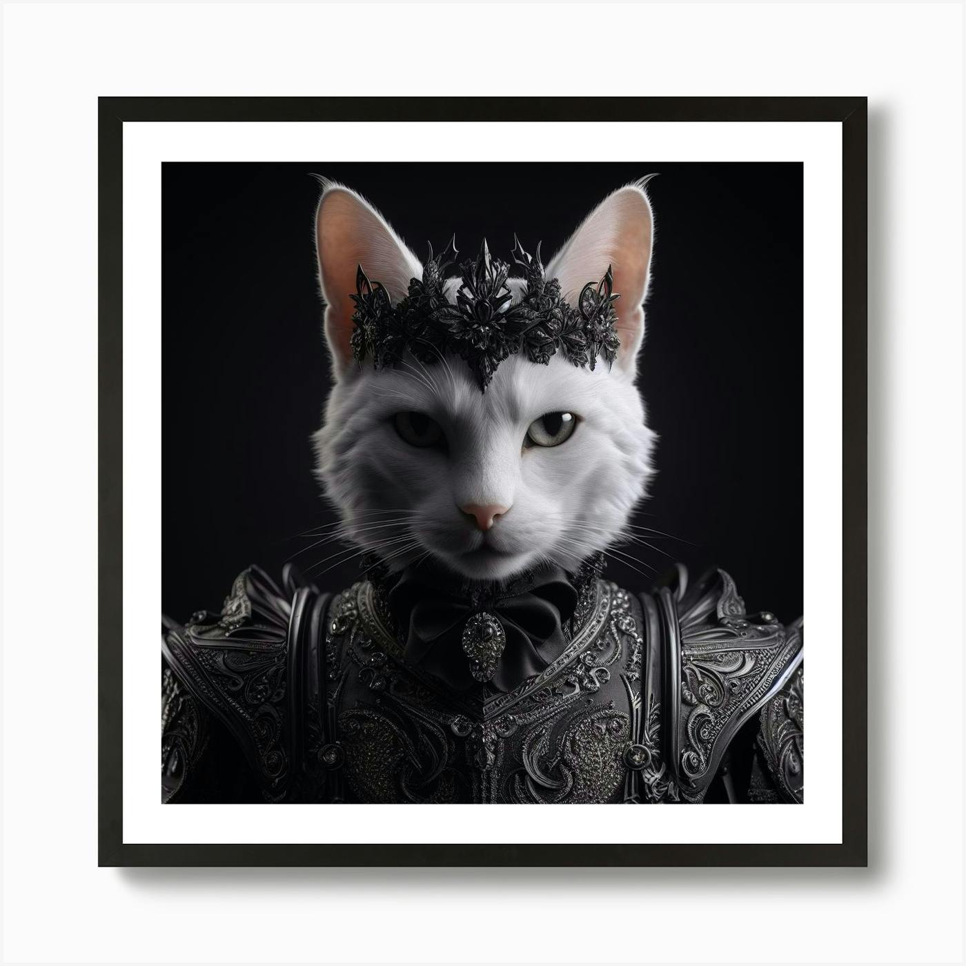 Cat In Armor Art Print by Dandyboy - Fy