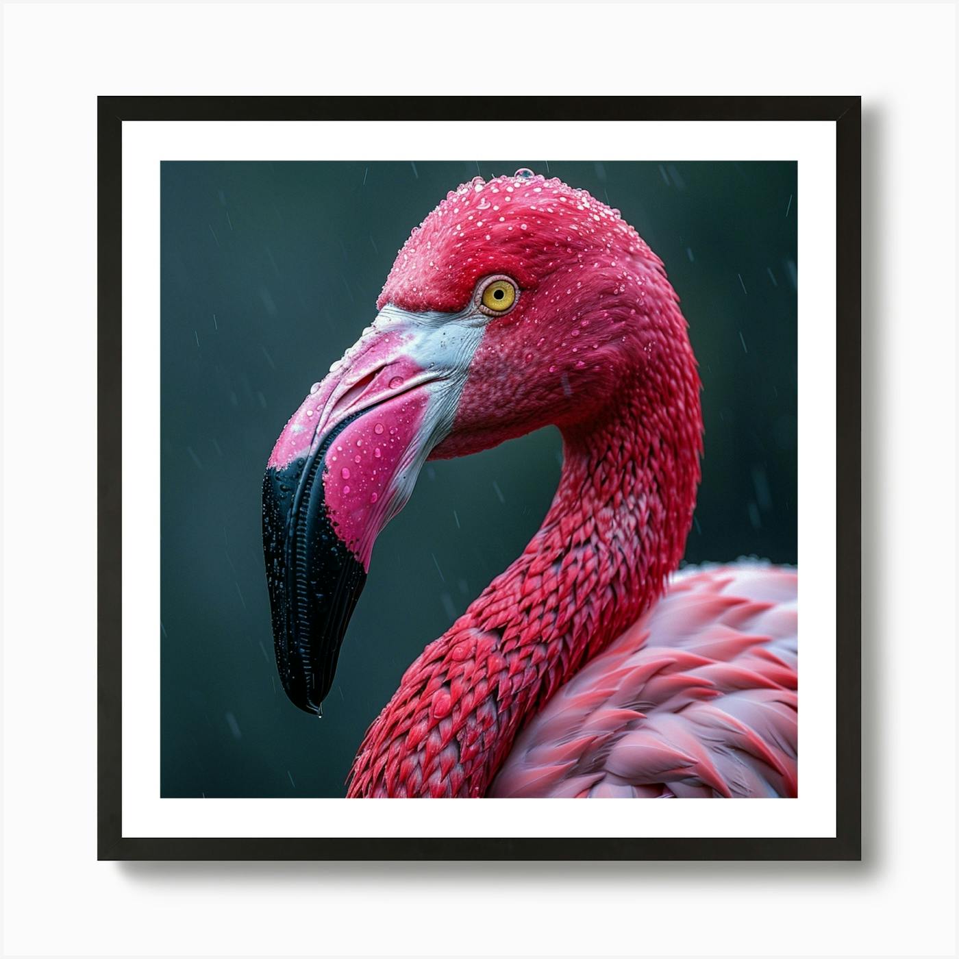 Deals Acrylic 'Neon' Flamingo Painting