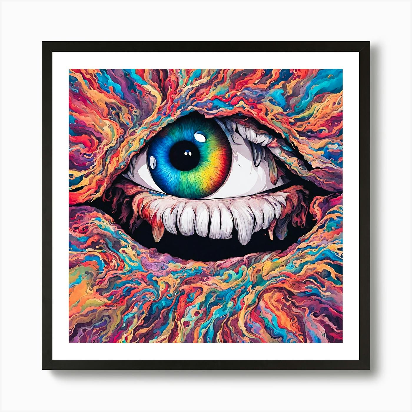 Original God’s Eye framed popular artwork