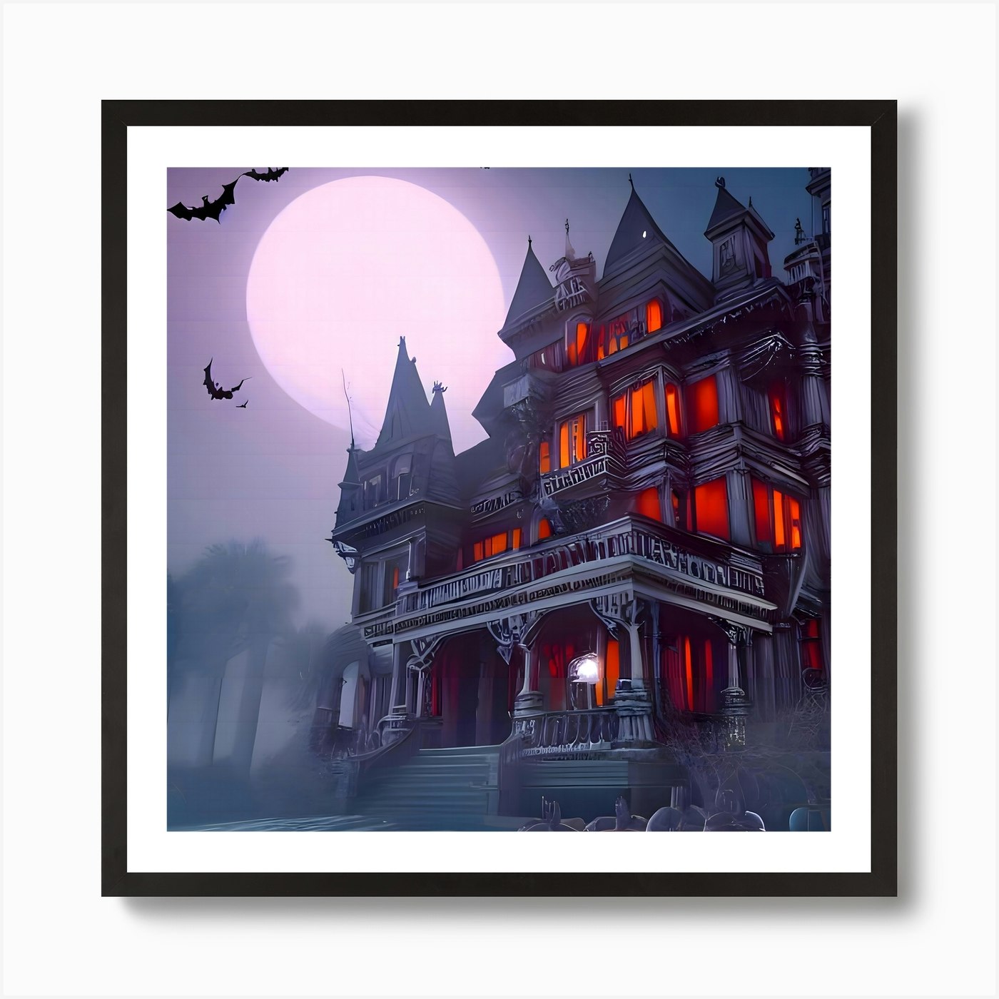 Haunted House Art Print by Georg Heiler - Fy